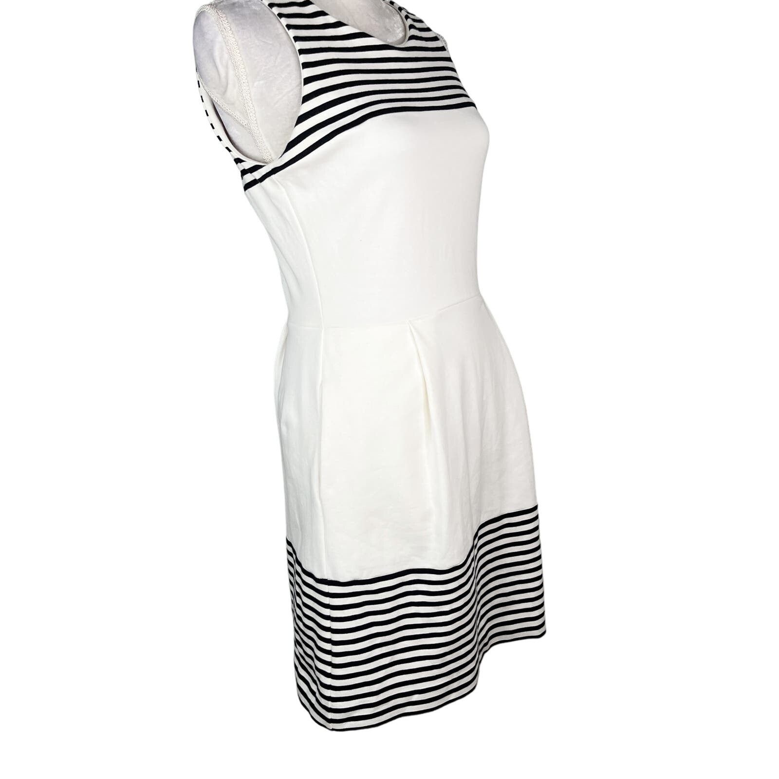 Madewell Striped Fit & Flare Verse Dress Small Sleeveless S