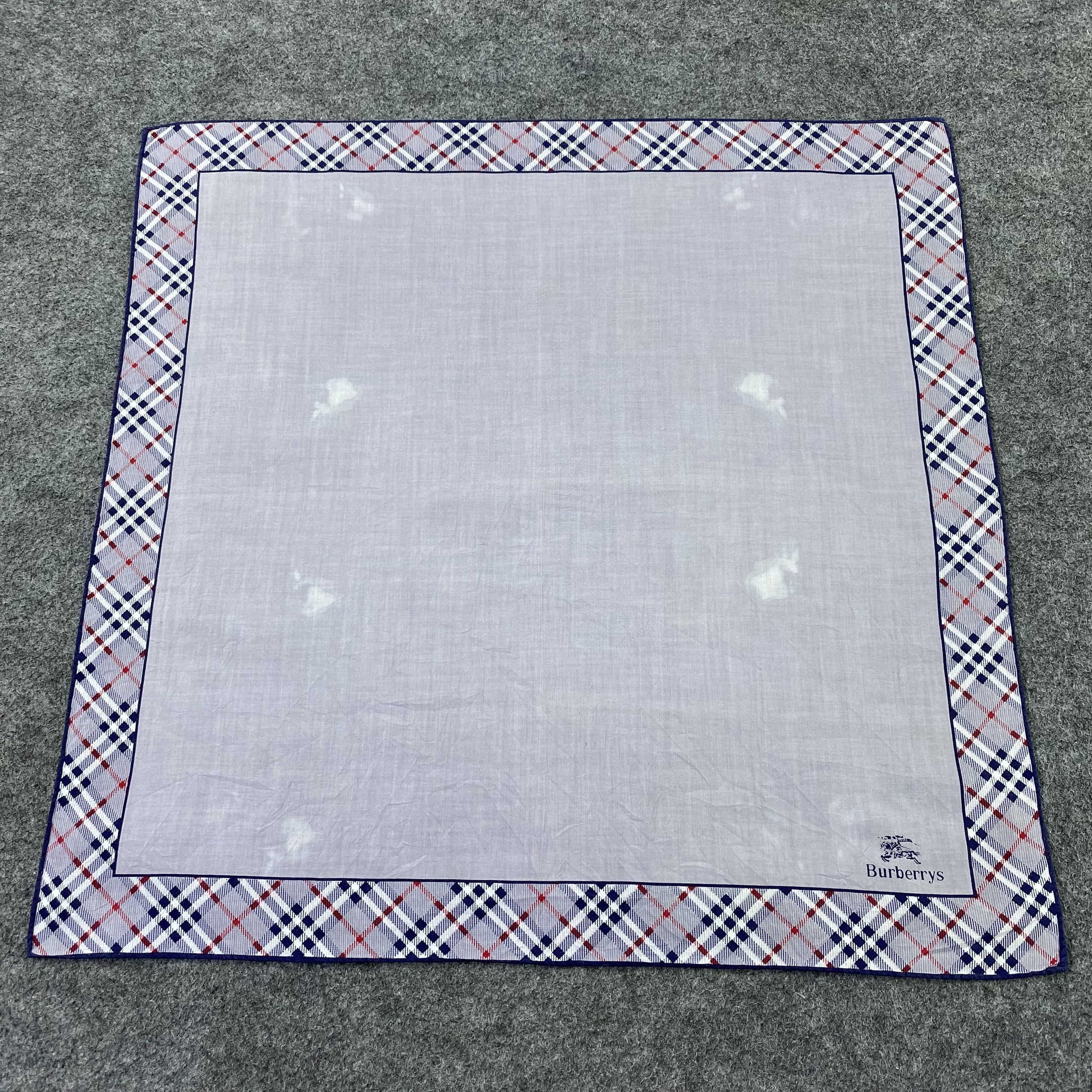 Burberry × Vintage Burberry Handkerchief / Bandana / Neckerchief -B1277 Size ONE SIZE - 3 Thumbnail