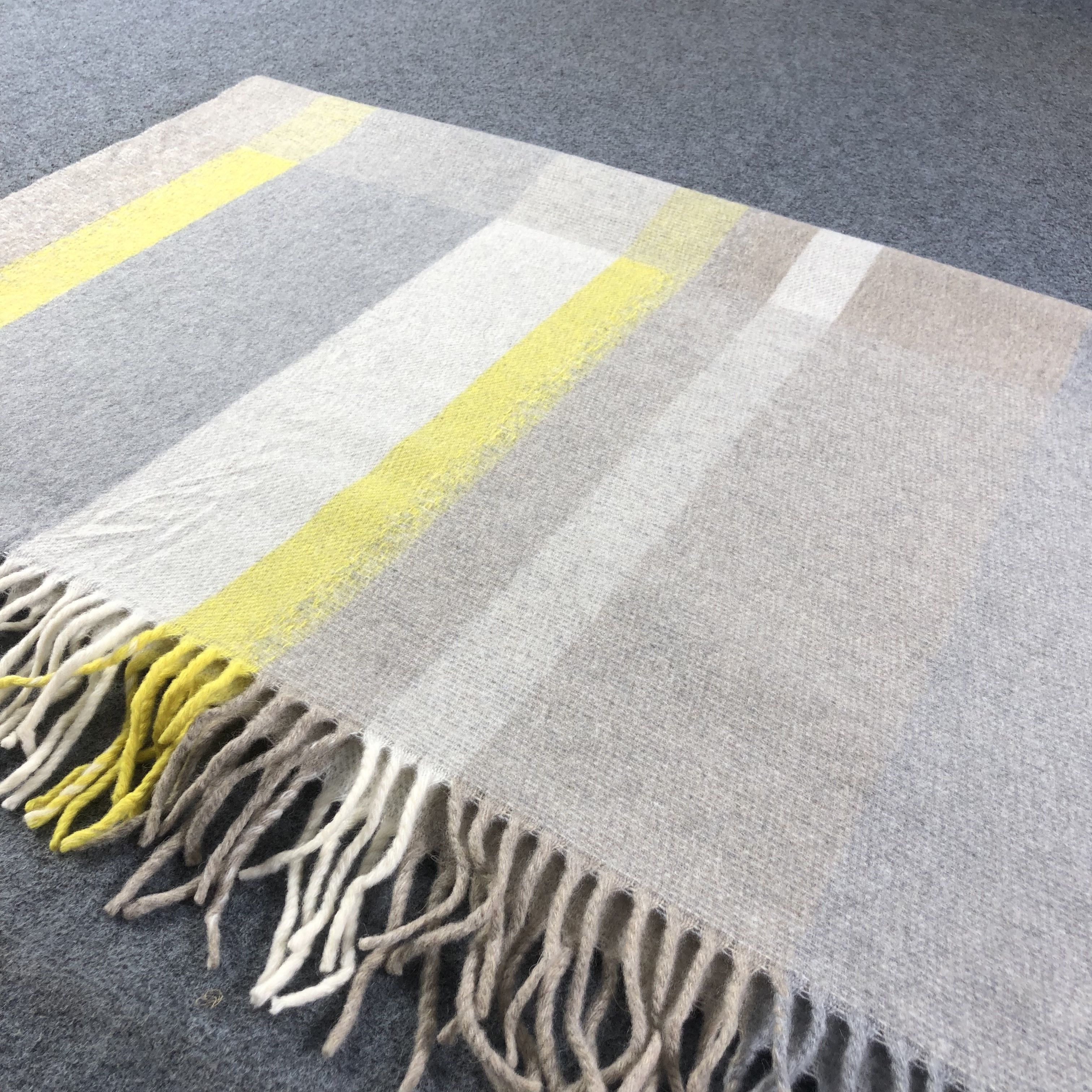 Vintage Striped made in Italy Cashmere/Wool Scarf Muffler V1112 Size ONE SIZE - 3 Thumbnail