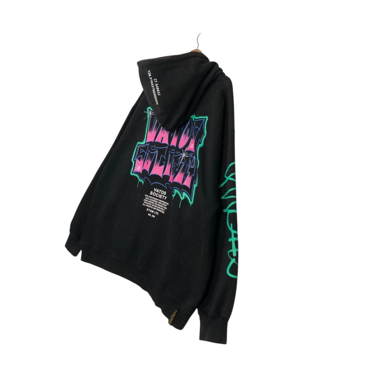Hysteric Glamour 🔥HOODIE PULL OVER STIGMA VATOS SOCIETY PUNK DESIGN BIG LOGO Size US XL / EU 56 / 4 - 14 Thumbnail