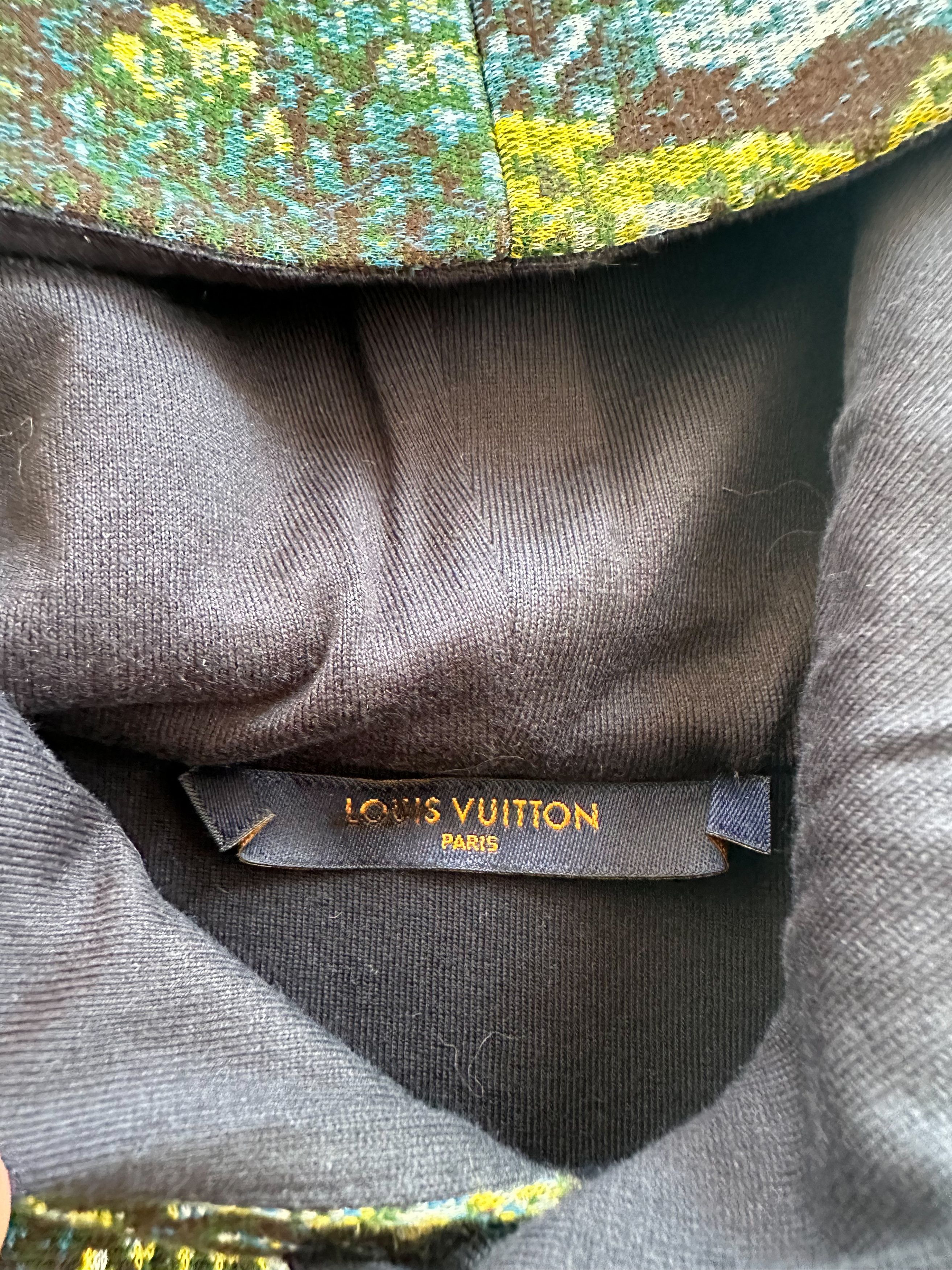 Louis Vuitton Blue Tapestry Print Hoodie Size US S / EU 44-46 / 1 - 4 Thumbnail