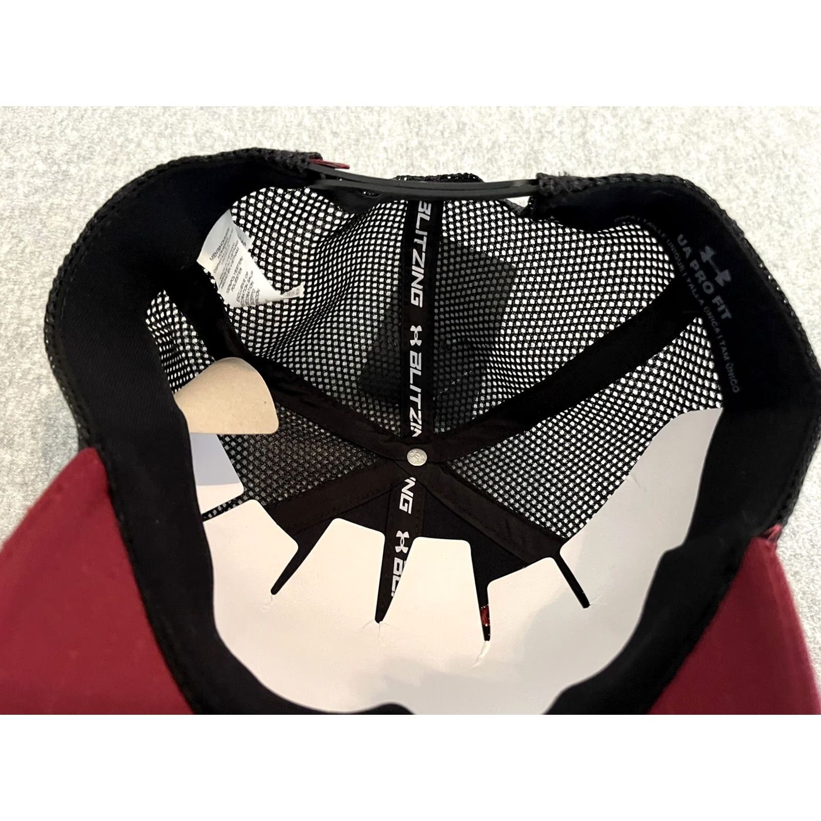 Under Armour Under Armour Hat Cap Snapback Project Rock Outlaw Mana Iron Paradise Maroon/Black Men One Size Cap Snapback Size ONE SIZE - 3 Thumbnail