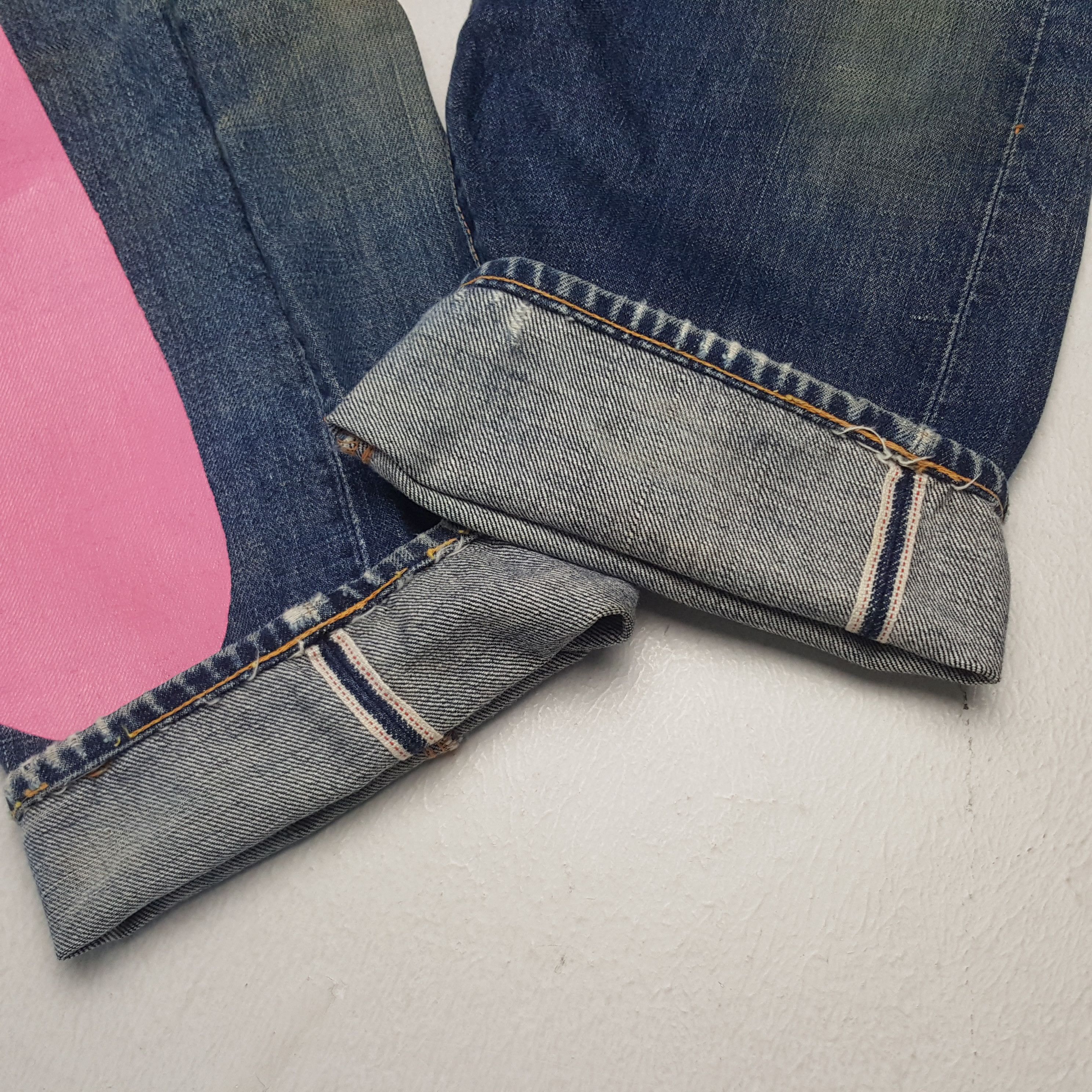 Evisu × Japanese Brand × Vintage Vintage Evisu Japanese Brand Daicock Custom Art Denim Jeans Size US 26 / EU 42 - 14 Thumbnail