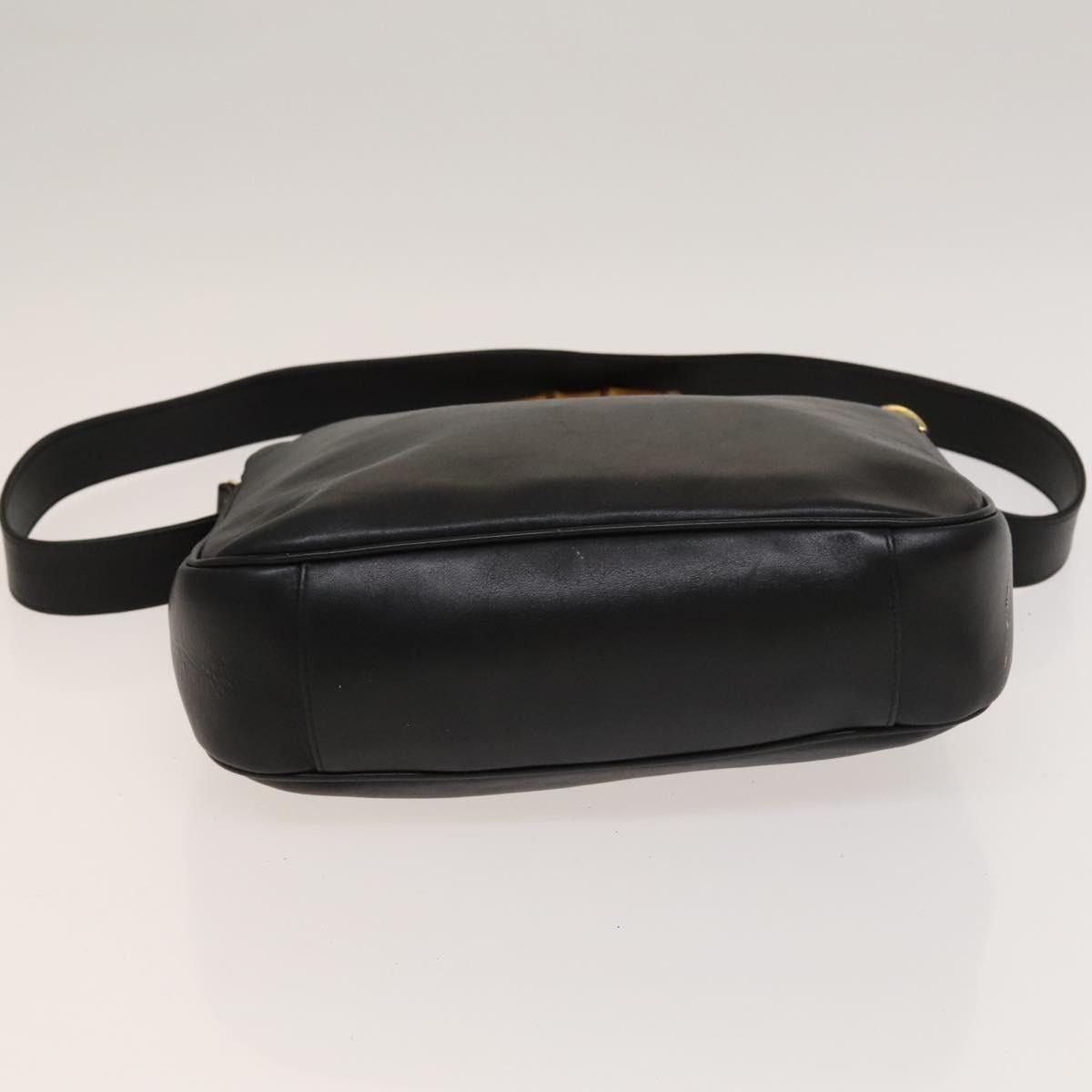 Gucci GUCCI Bamboo Hand Bag Leather Black Gold 001 001 Size ONE SIZE - 12 Thumbnail