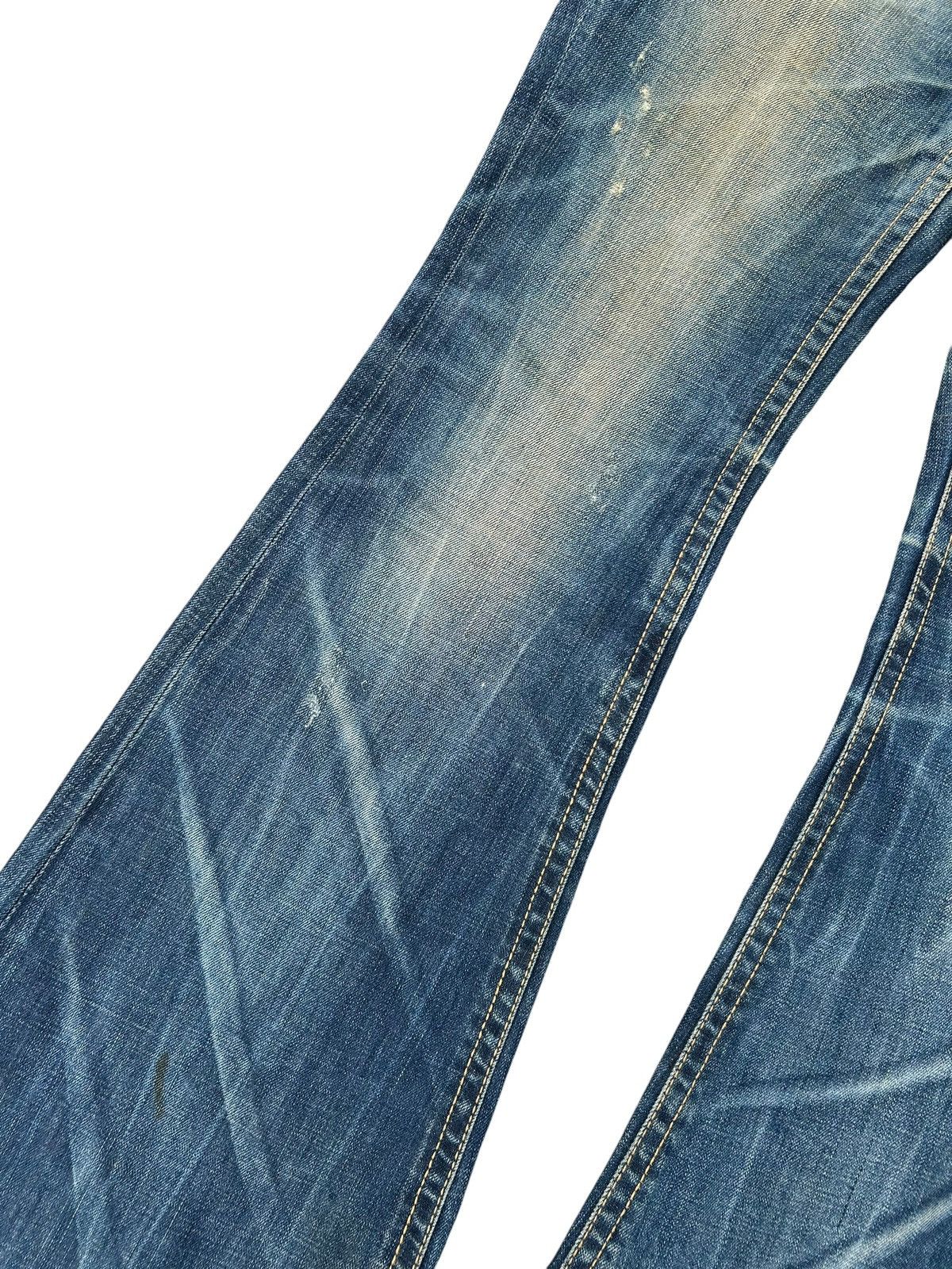 Kapital Flare Yoshitomo Nara Lolita Vintage Distressed Denim Jeans Size US 33 - 9 Thumbnail