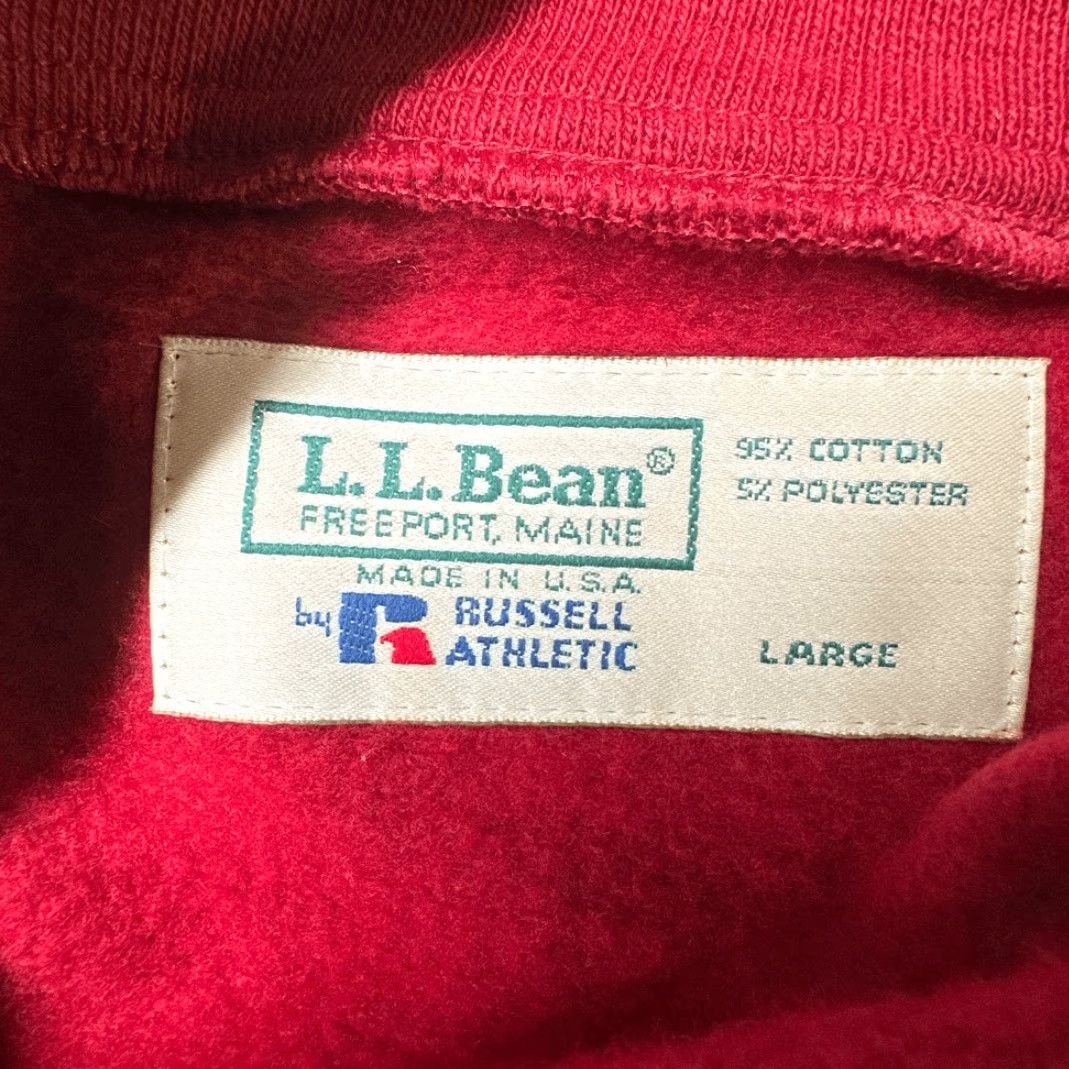 Vintage VINTAGE L.L. Bean Varsity Jacket Jacket Unisex Adults Large Red Grey Snap Closure Pockets Fleece Letterman Stadium 90s Size US L / EU 52-54 / 3 - 4 Thumbnail