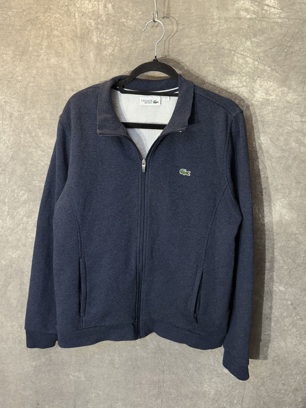 Lacoste × Vintage Lacoste Zip Up Hoodie Y2K Luxury Vintage Size US XL / EU 56 / 4 - 1 Thumbnail