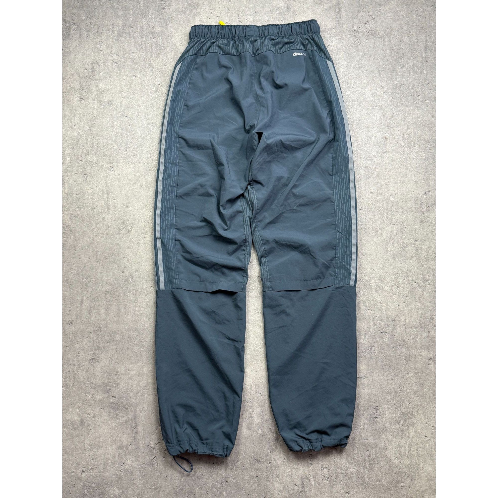 Adidas ADIDAS Grey Technical Tracksuit Bottoms • Adjustable Cuffs • Size US 30 / EU 46 - 2 Thumbnail