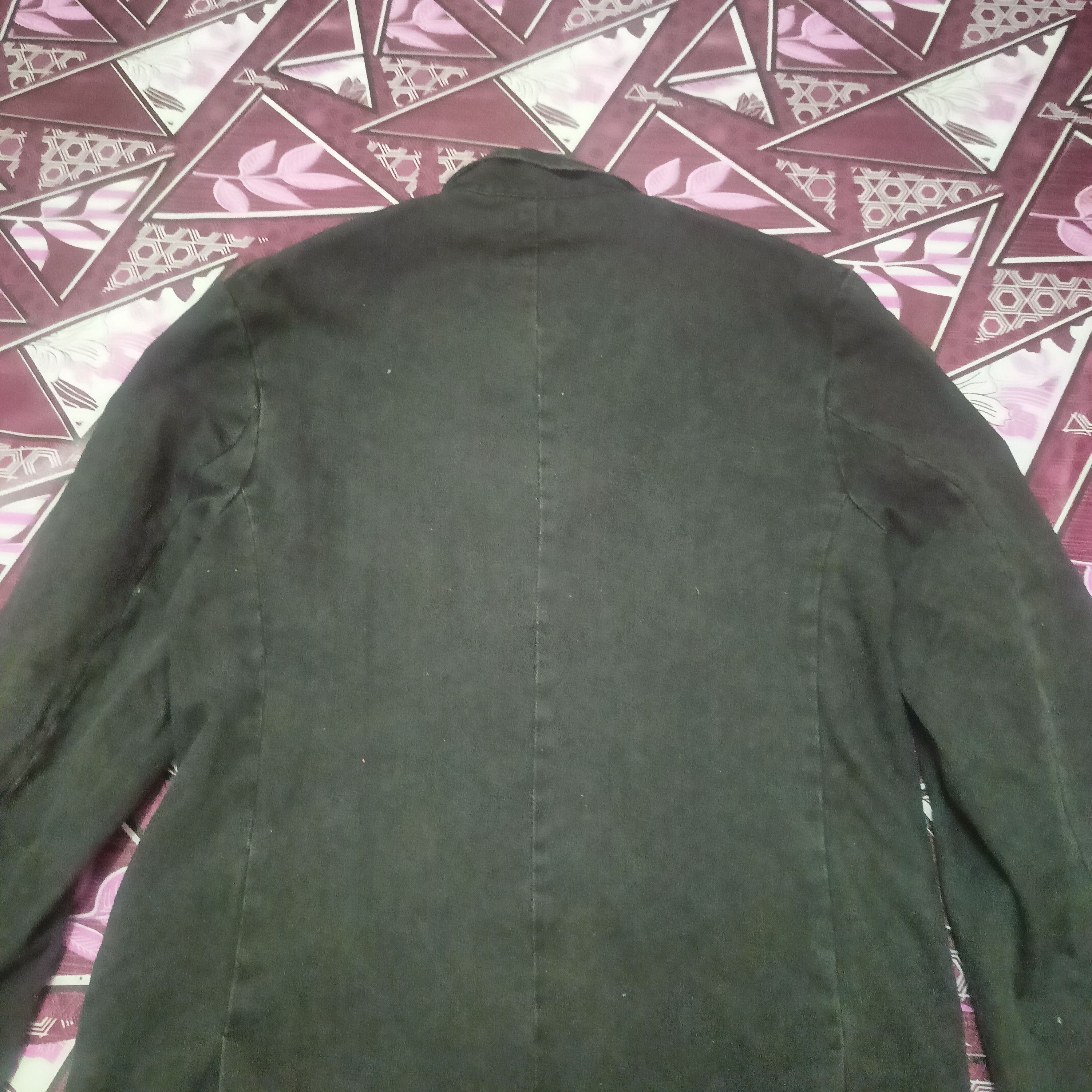 Japanese Brand Power To the people Coat distressed Stripe green & Black Size US M / EU 48-50 / 2 - 17 Thumbnail