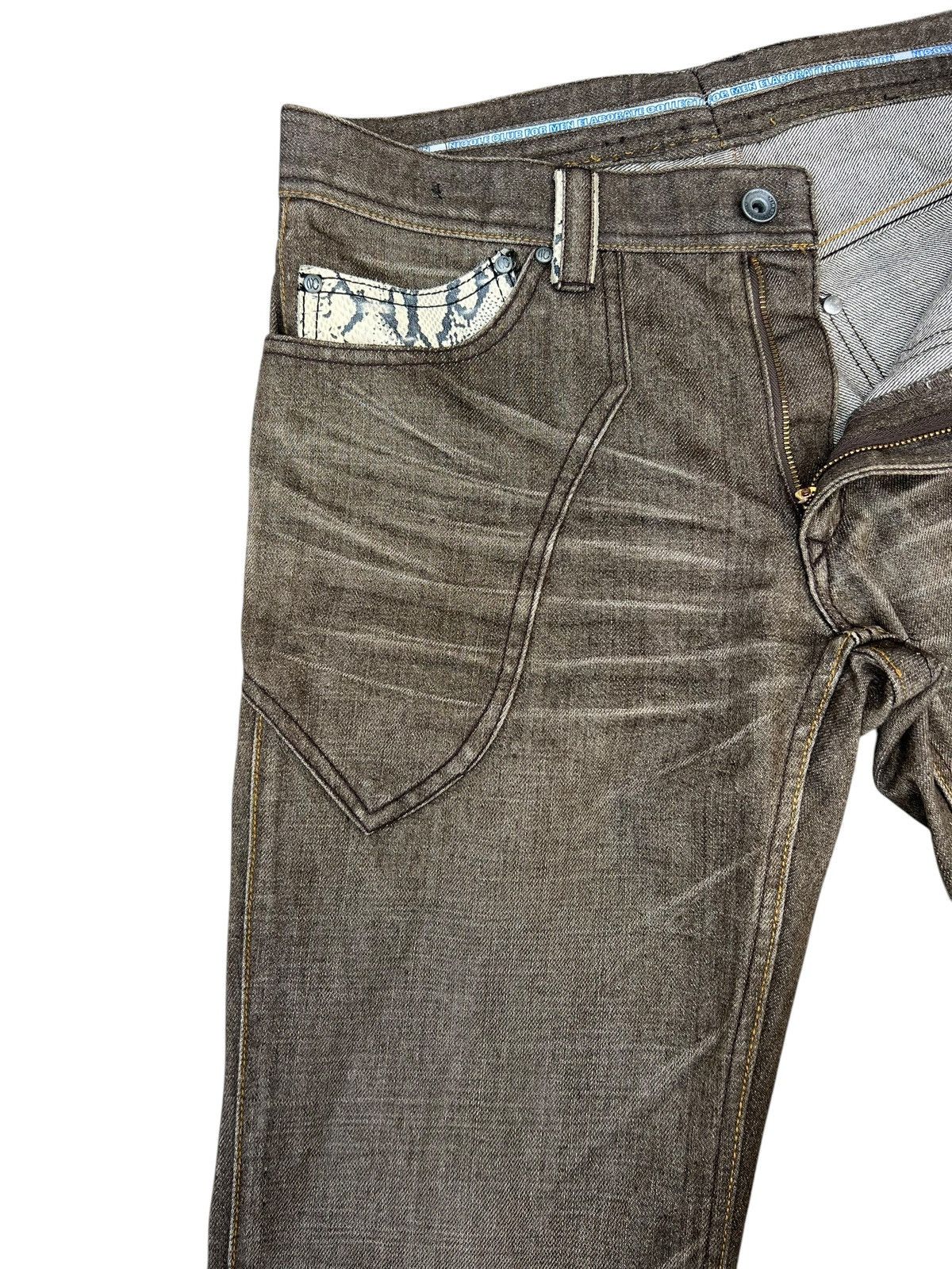 Japanese Brand Nicole Club For Men Japan Hybrid Denim Bootcut Jeans Size US 30 / EU 46 - 5 Thumbnail