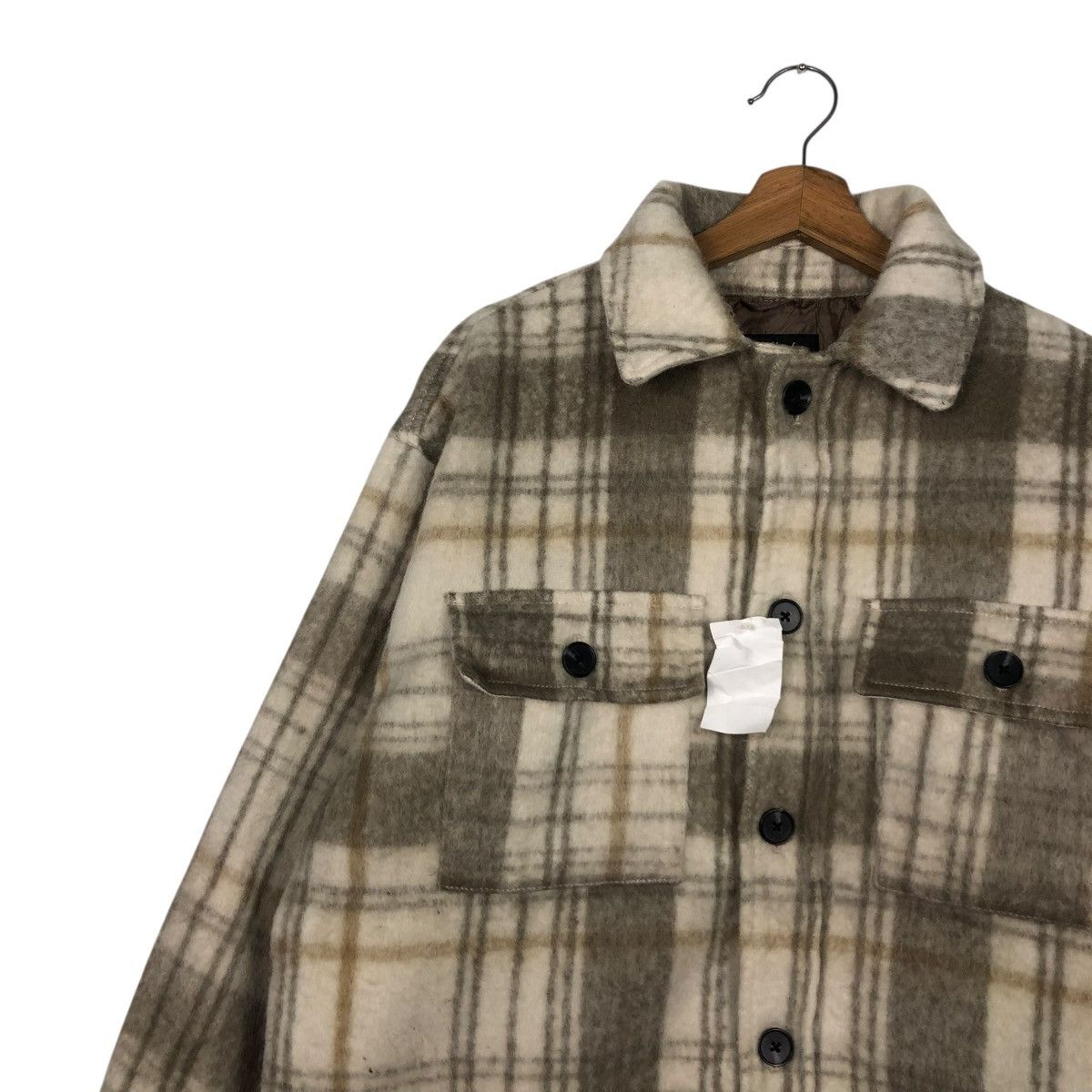 Japanese Brand 🔥VINTAGE WOOL FLANNEL JACKET LOUIS CHAVLON ISSEY MIYAKE Size US M / EU 48-50 / 2 - 9 Thumbnail