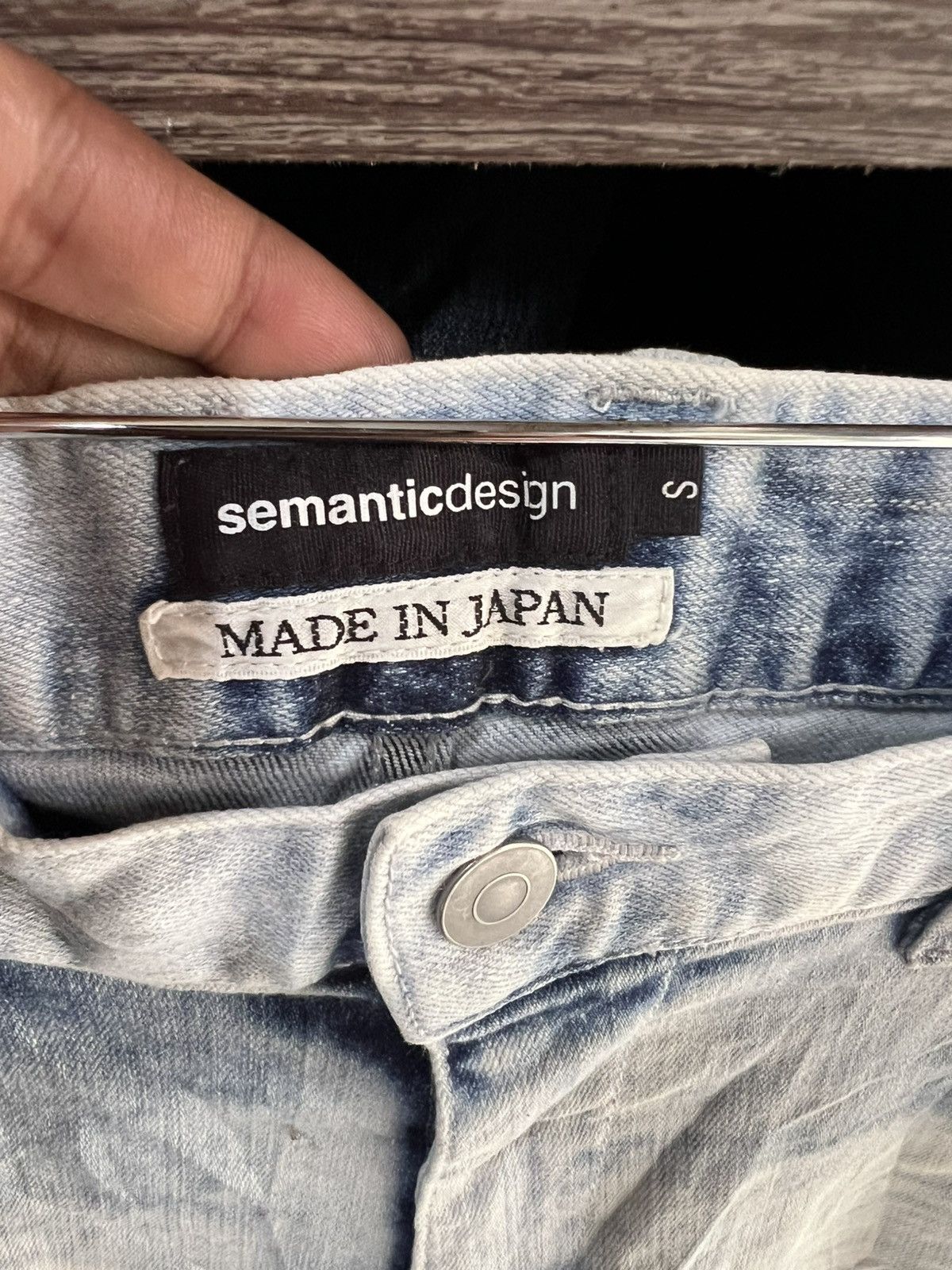 semanticdesign 🔥Semantic Design Stretch Distressed Denim Size US 29 - 14 Thumbnail