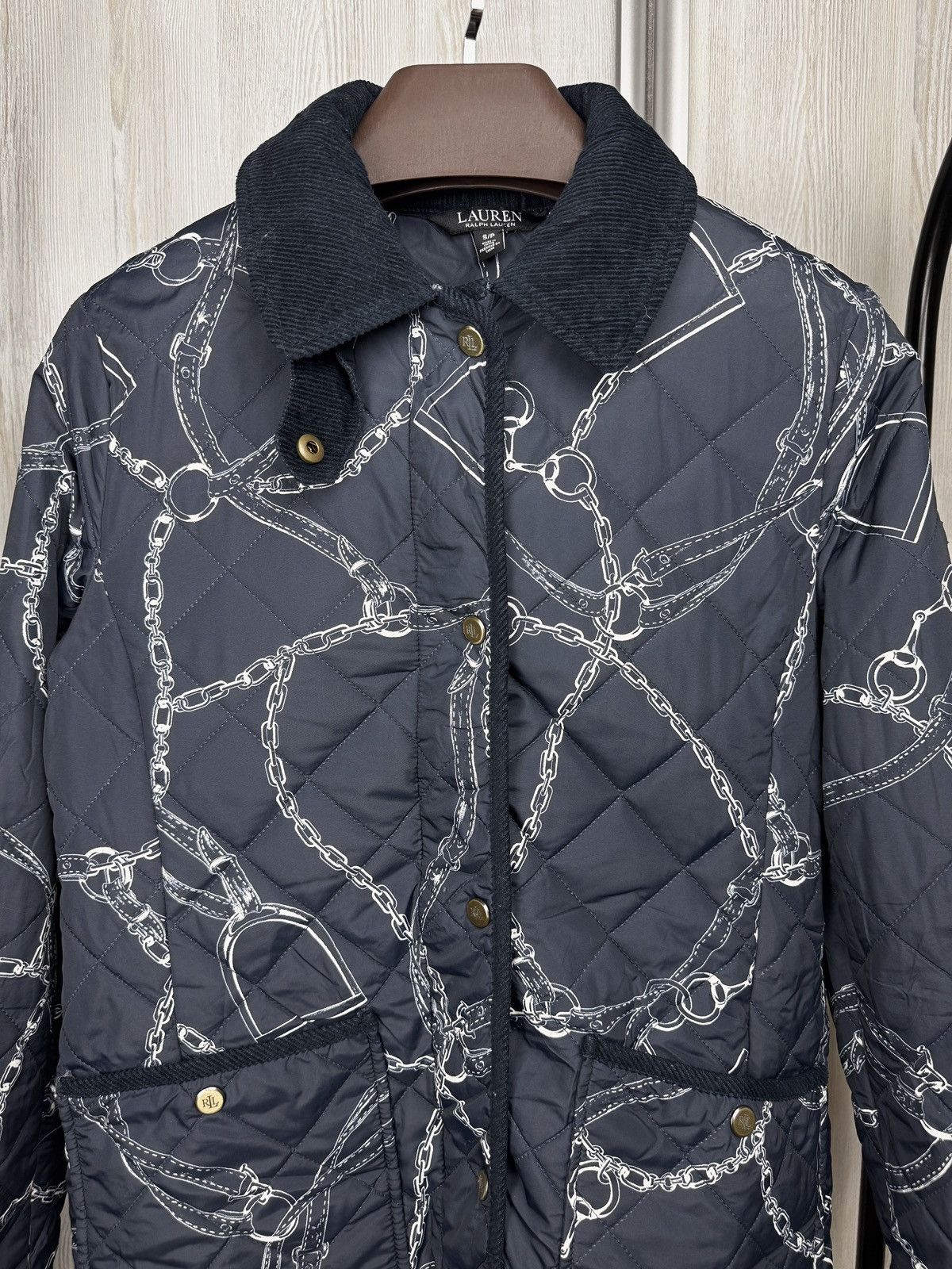 Lauren Ralph Lauren LAUREN RALPH LAUREN Black label Belting Print Quilted Jacket Size S / US 4 / IT 40 - 5 Thumbnail