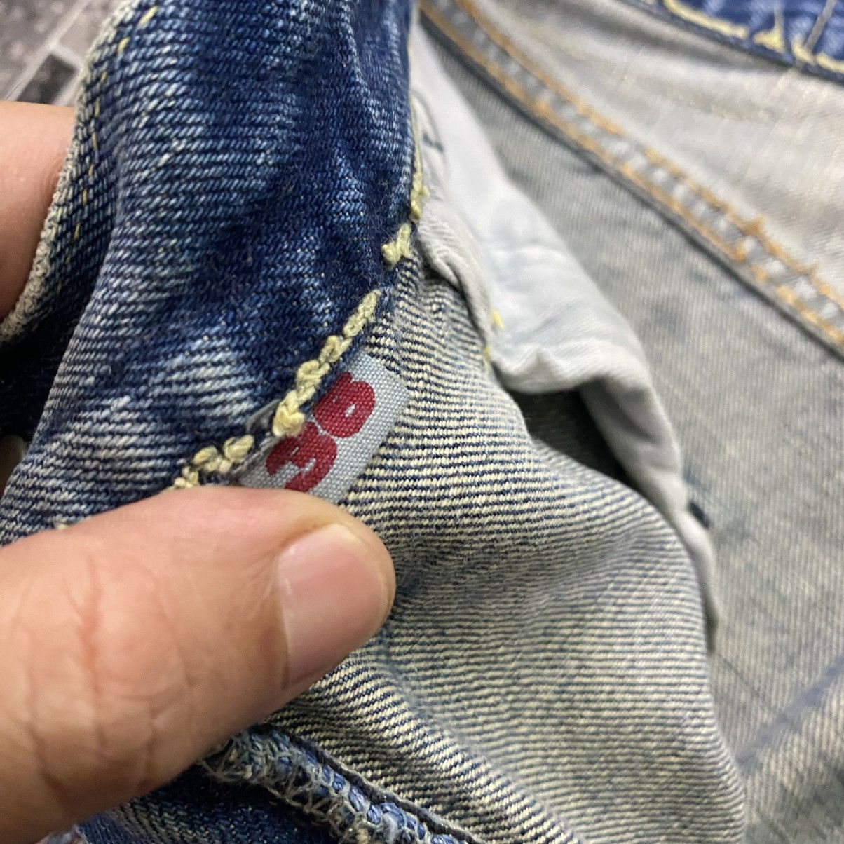 Blue Blue Japan × Japan Blue × Le Grande Bleu (L.G.B.) Vintage Blue Blue H.R Market Selvedge Jeans Blue Colour Size US 36 / EU 52 - 12 Thumbnail