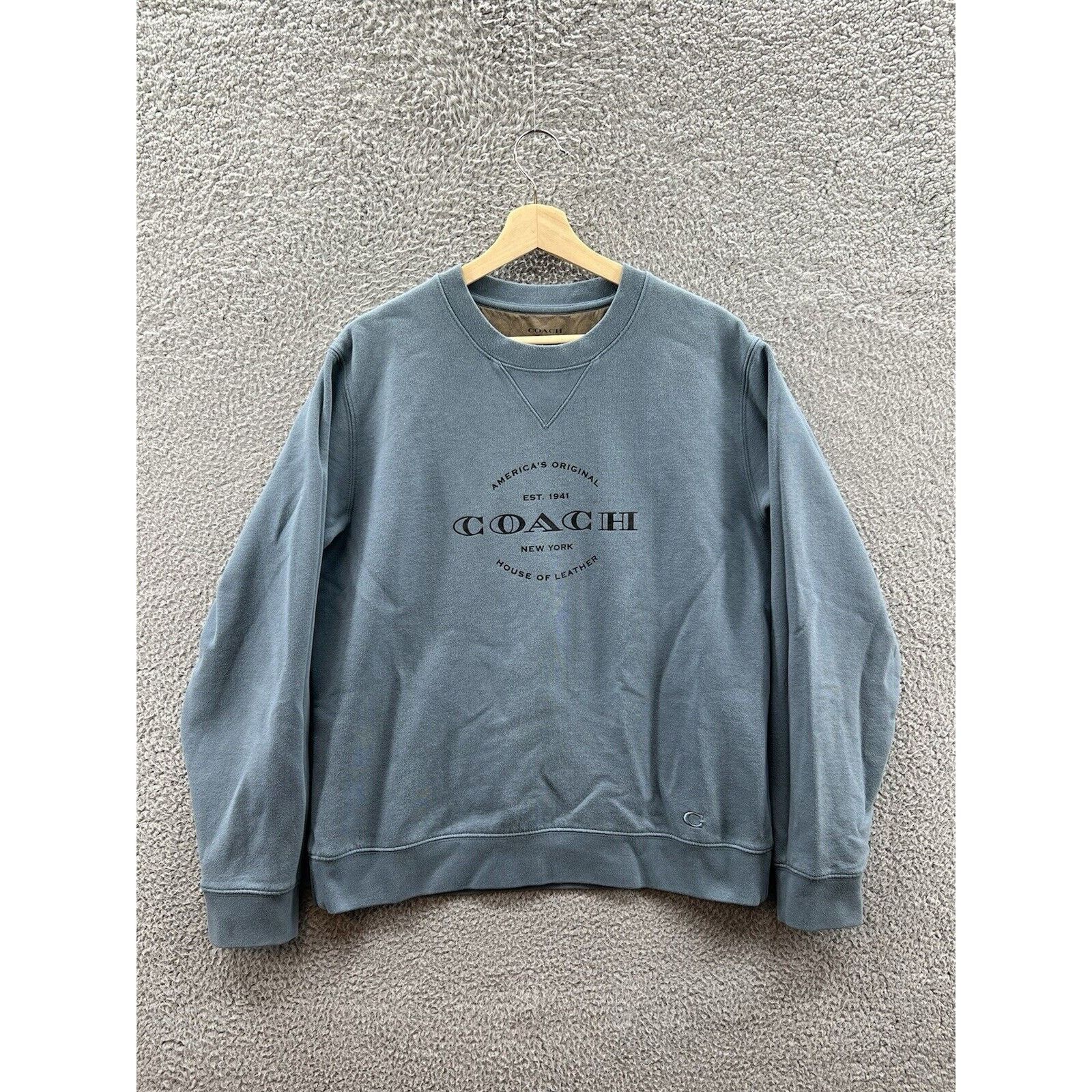 Coach Coach House Of Leather Dusk Blue Sweatshirt Adult Size Large Size US L / EU 52-54 / 3 - 1 Thumbnail
