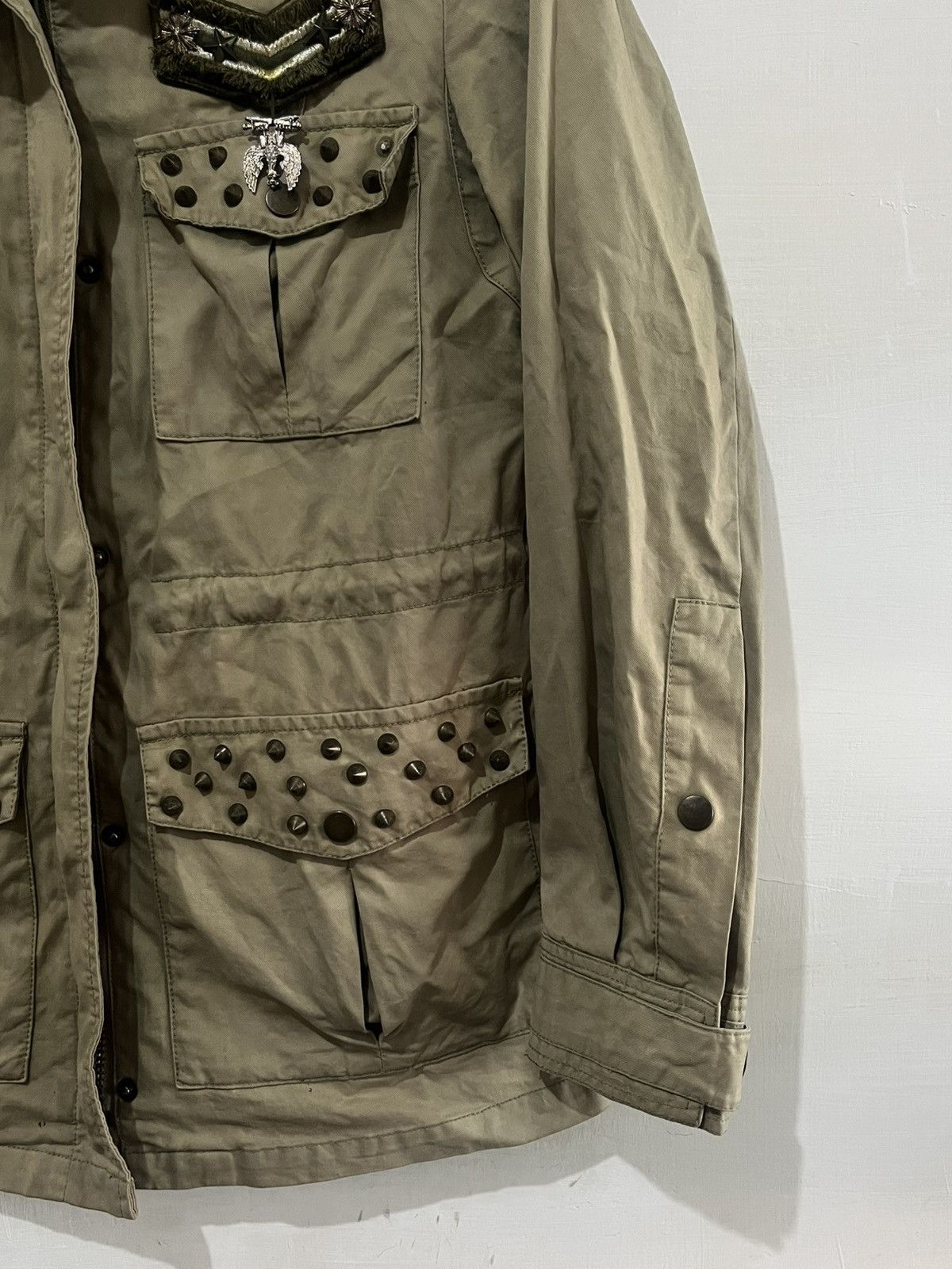 Japanese Brand Vtg Jessi New York Army Fatigue Field Jacket Studded Size US M / EU 48-50 / 2 - 4 Thumbnail