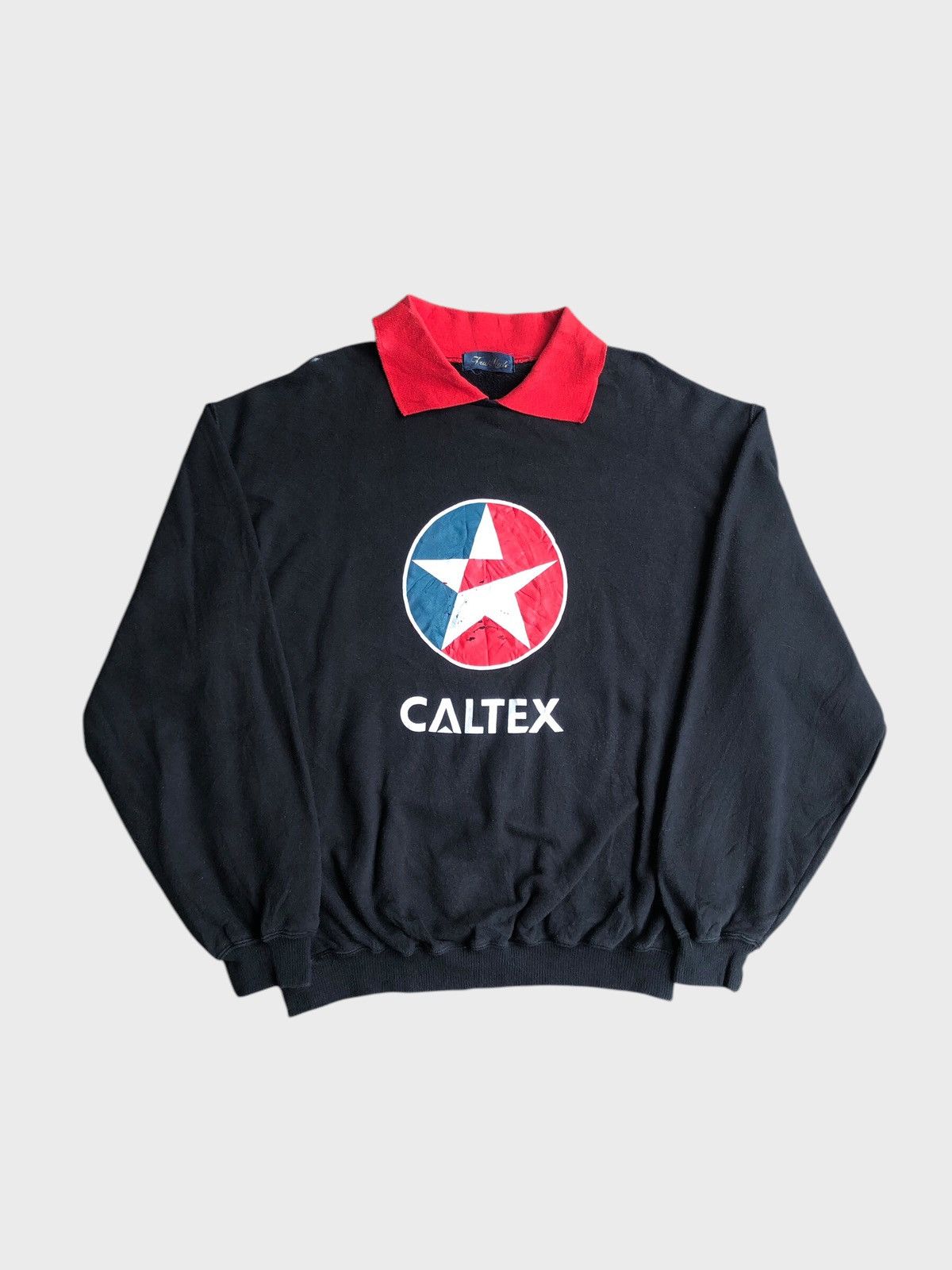 Vintage 💥Vintage Caltex Havoline Racing Big Logo Poem Sweatshirt Size US M / EU 48-50 / 2 - 2 Thumbnail