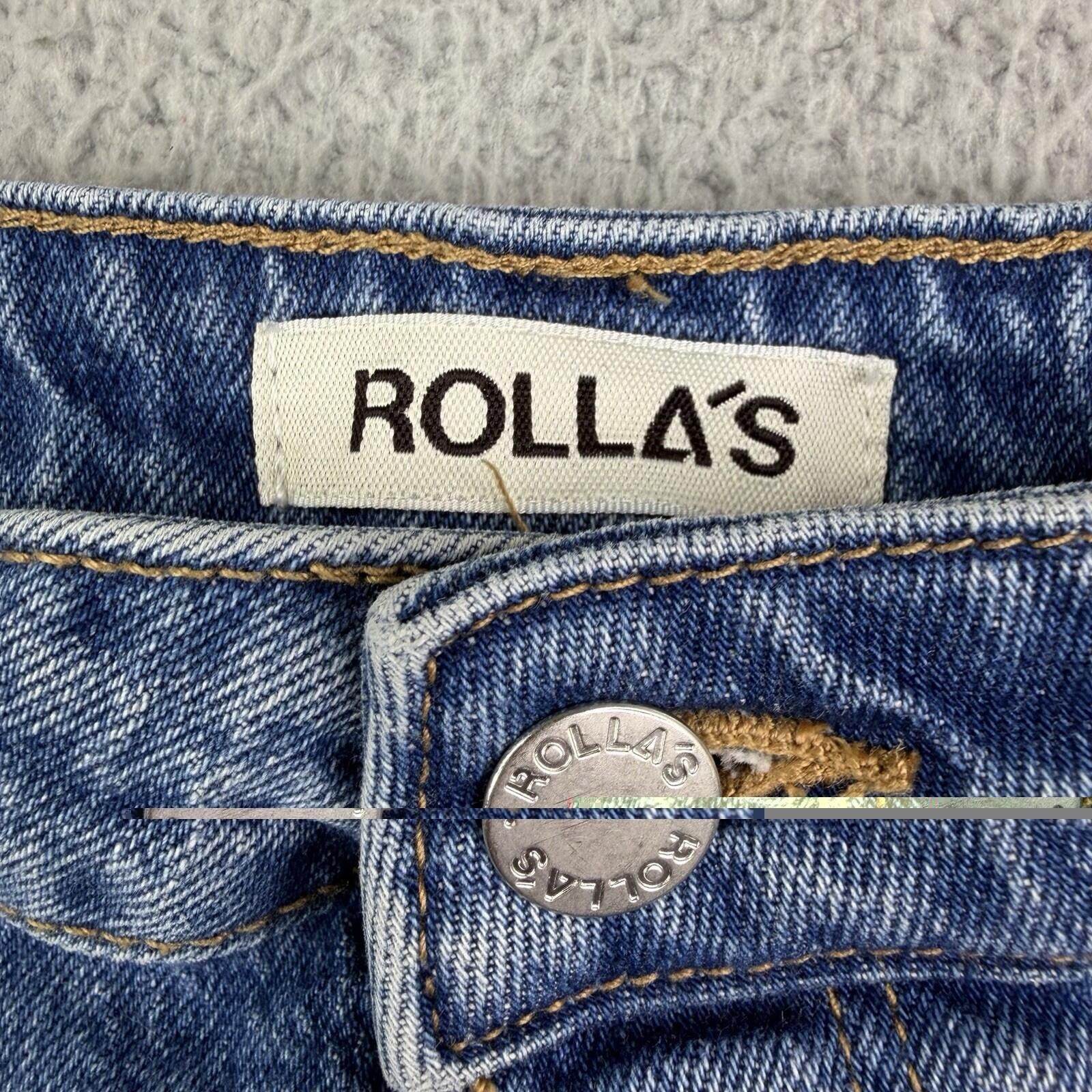 Rolla's Rollas High Rise Blue Denim Original Shorts 26x3 Cut Off Size 26" / US 2 / IT 38 - 3 Thumbnail