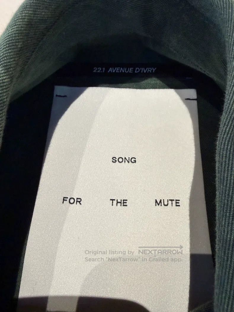 Song For The Mute SONG FOR THE MUTE Green badge collar pocket jacket Size US M / EU 48-50 / 2 - 4 Thumbnail