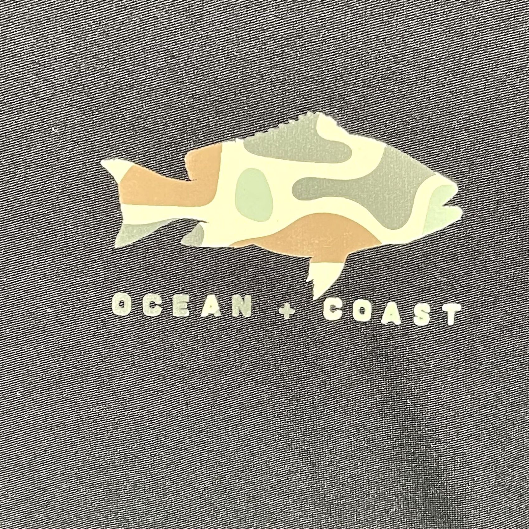Vintage Ocean + Coast Shirt Mens L Black Camo Fish Graphic Long Sleeve Fishing Tee Size US L / EU 52-54 / 3 - 3 Thumbnail