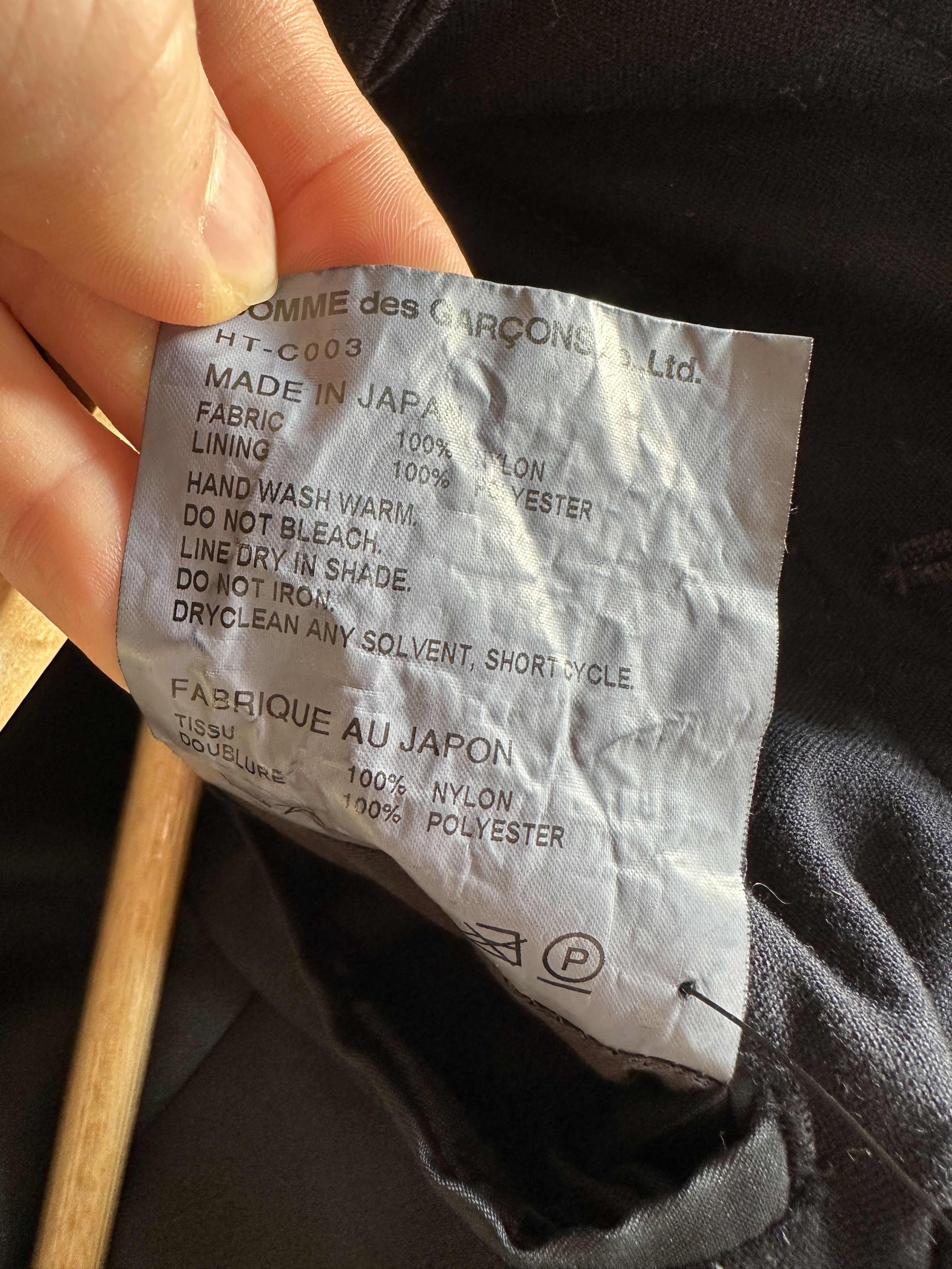 Comme des Garcons Comme des Garcons Homme Overcoat Size US M / EU 48-50 / 2 - 5 Thumbnail