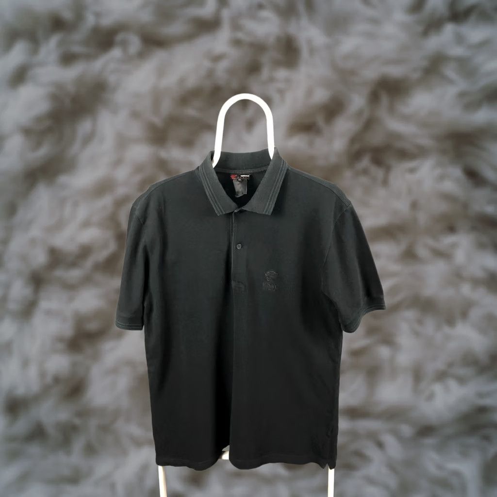 Versace Versace Sport Polo Shirt M Black Cotton Men Regular Short Sleeve Logo Embroidered Casual Vintage: No Size US M / EU 48-50 / 2 - 1 Thumbnail