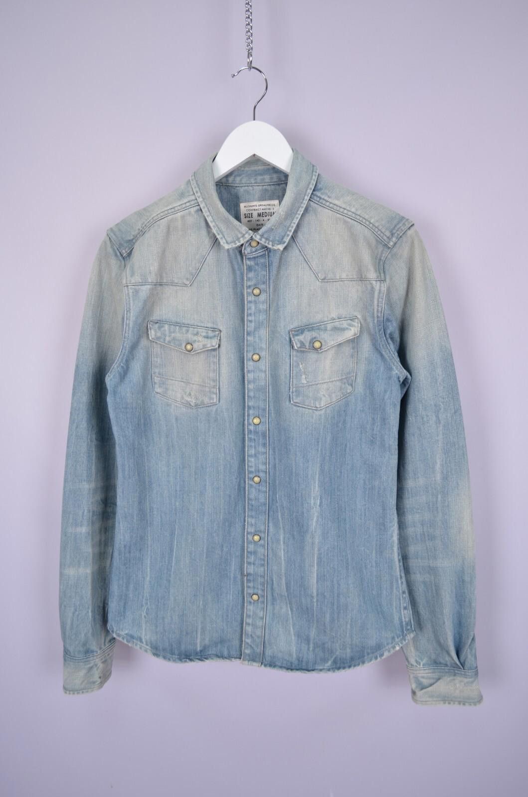 Allsaints All Saints Lou Denim Mens Shirt Long Sleeve Size S Designer Size US S / EU 44-46 / 1 - 1 Thumbnail