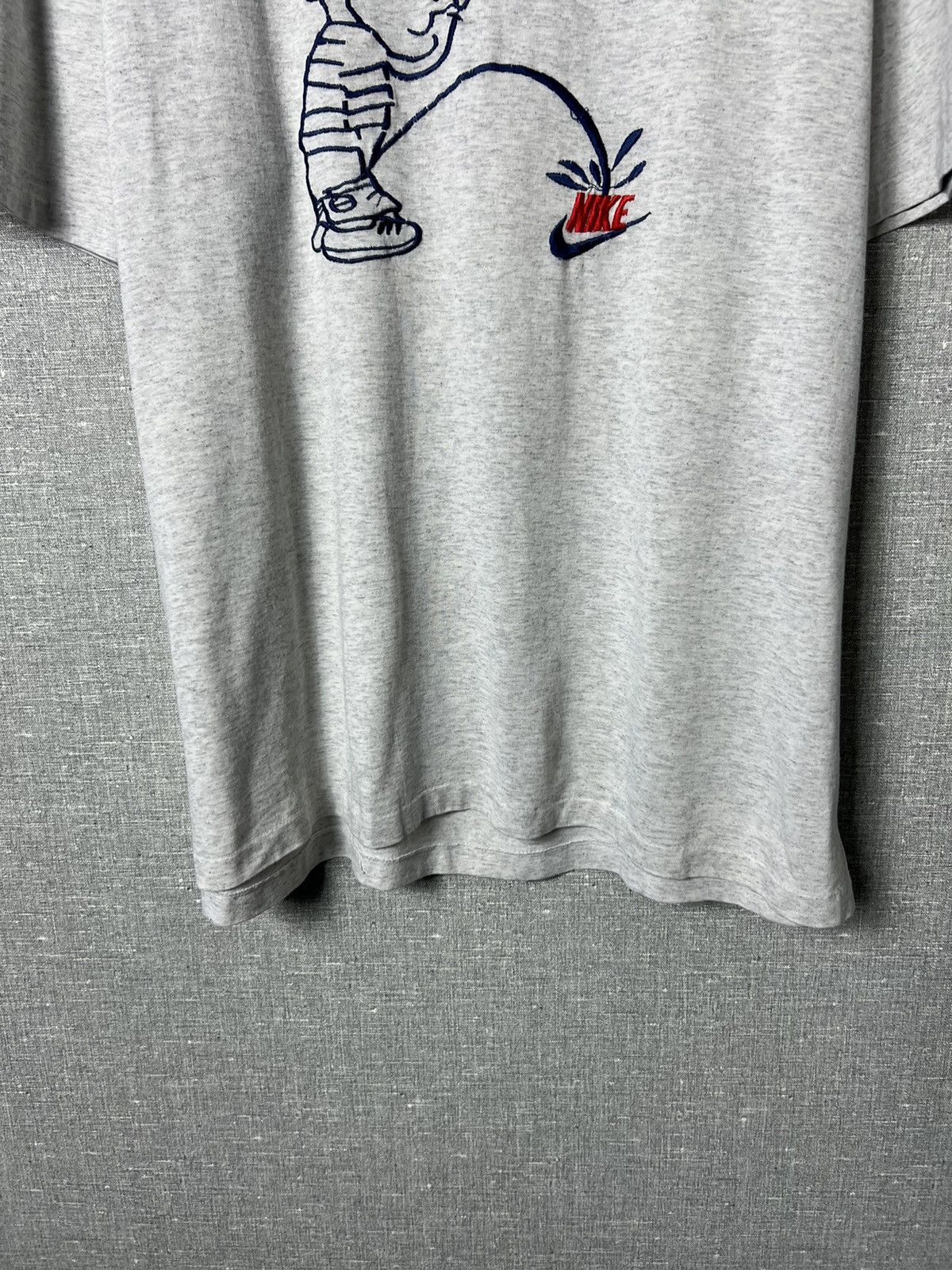 Nike Vintage 80s /90s Nike Calvin & Hobbes Piss Single Stitch Tee Size US XL / EU 56 / 4 - 10 Thumbnail