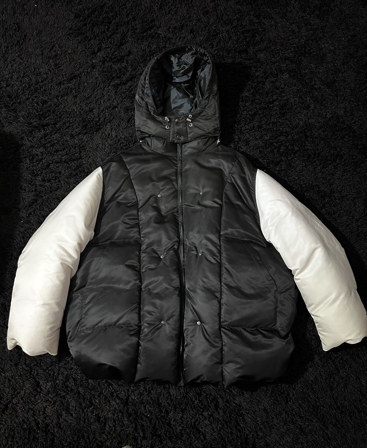 Raf Simons AW17 Oversized Big Feathers Coat szM