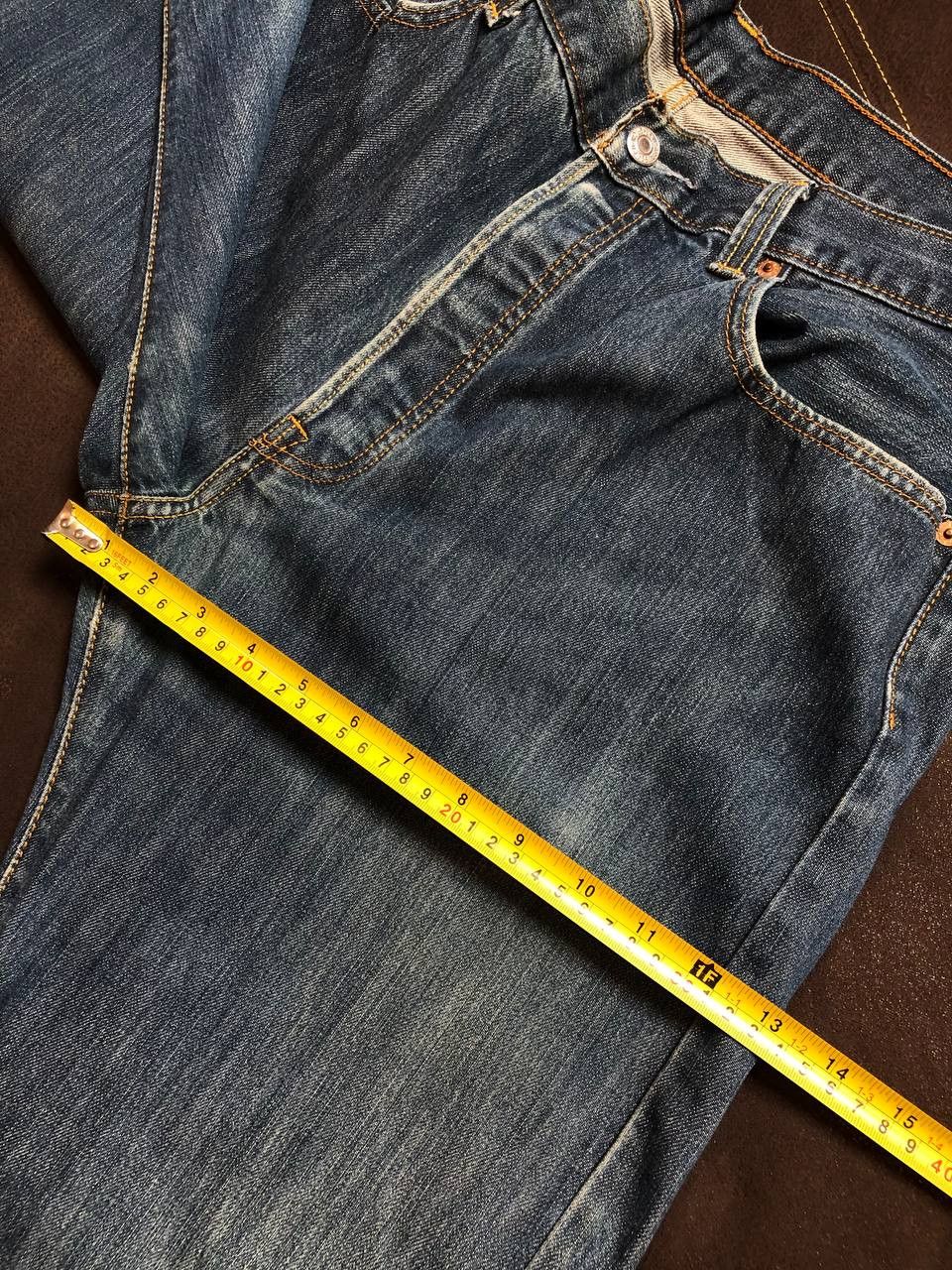 Levi's Levi's 501 Jeans Mens Straight Button Fly Blue Denim Size US 36 / EU 52 - 7 Thumbnail