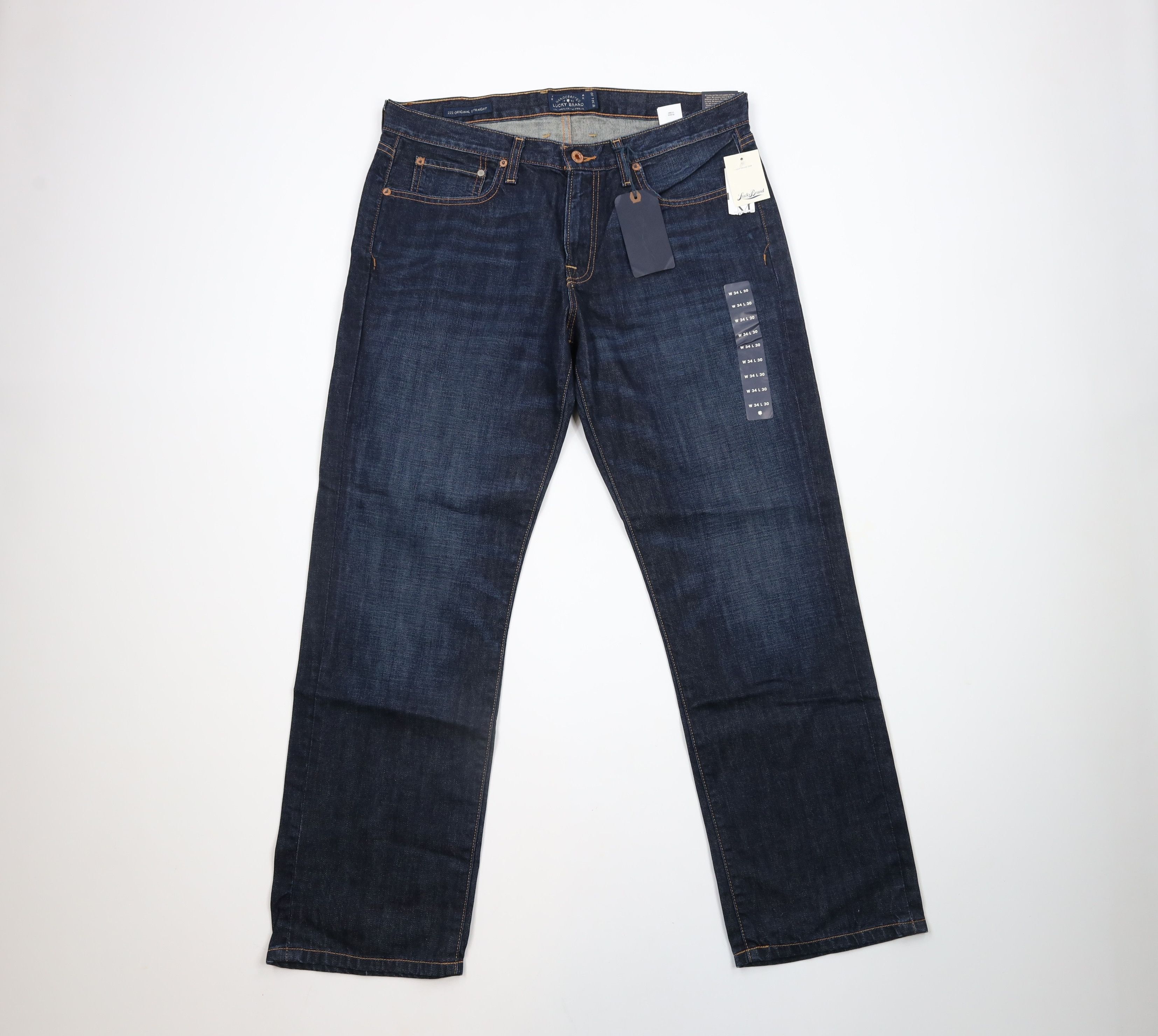 Lucky Brand × Vintage New Lucky Brand Original Straight Leg Denim Jeans Pants Blue Size US 34 / EU 50 - 1 Thumbnail