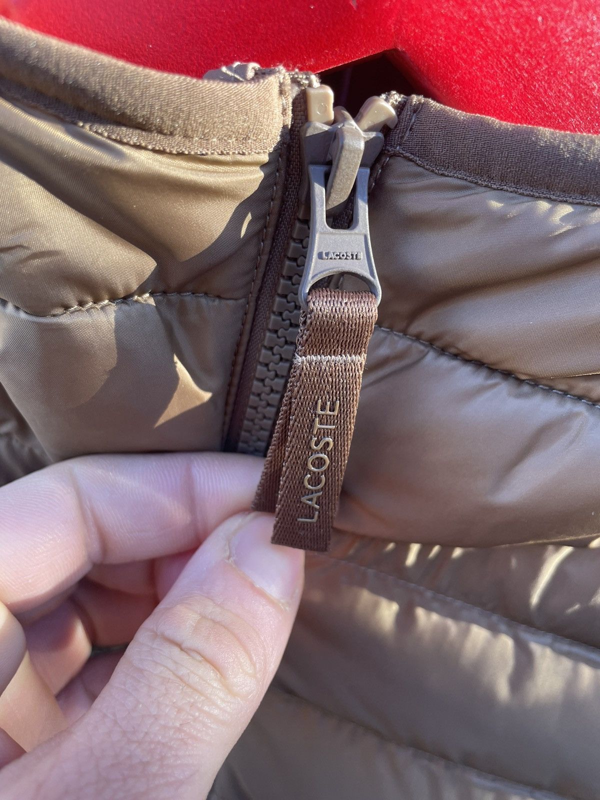 Lacoste Lacoste sand brown down jacket Size US M / EU 48-50 / 2 - 9 Thumbnail