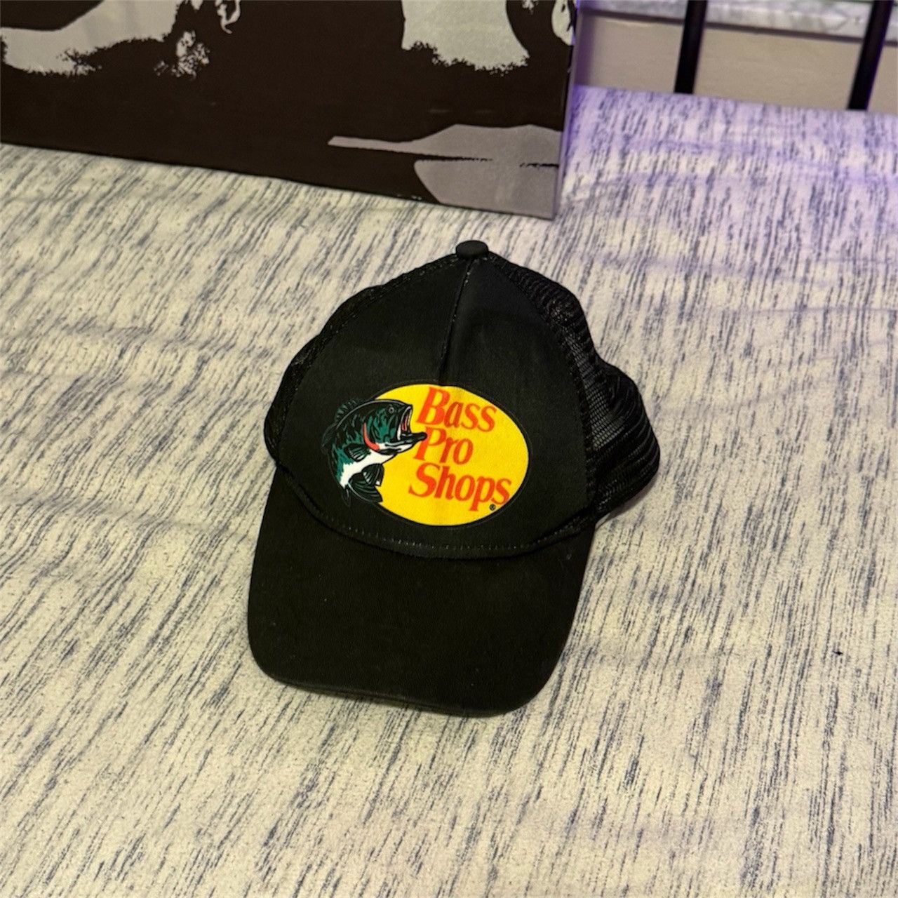 Bass Pro Shops Black Bass Pro Shops Mesh Trucker Cap Size ONE SIZE - 1 Thumbnail