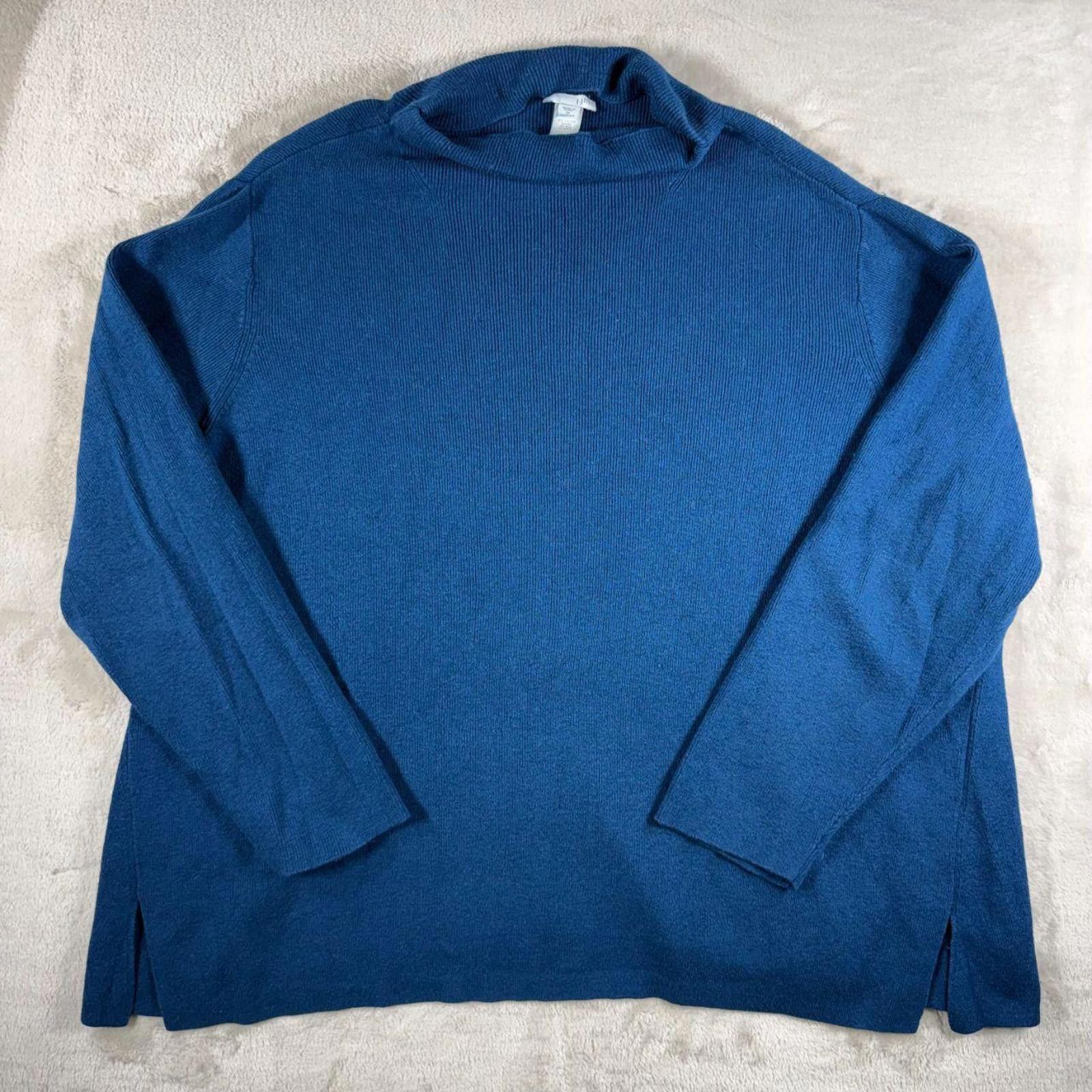 Other J. Jill Sweater Women's 3X Turquoise Knit Size 3XL / US 20-22 - 2 Thumbnail