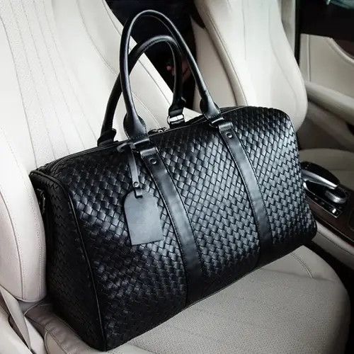 Japanese Brand Outdoor retro woven travel duffle bag pu leather Size ONE SIZE - 2 Thumbnail