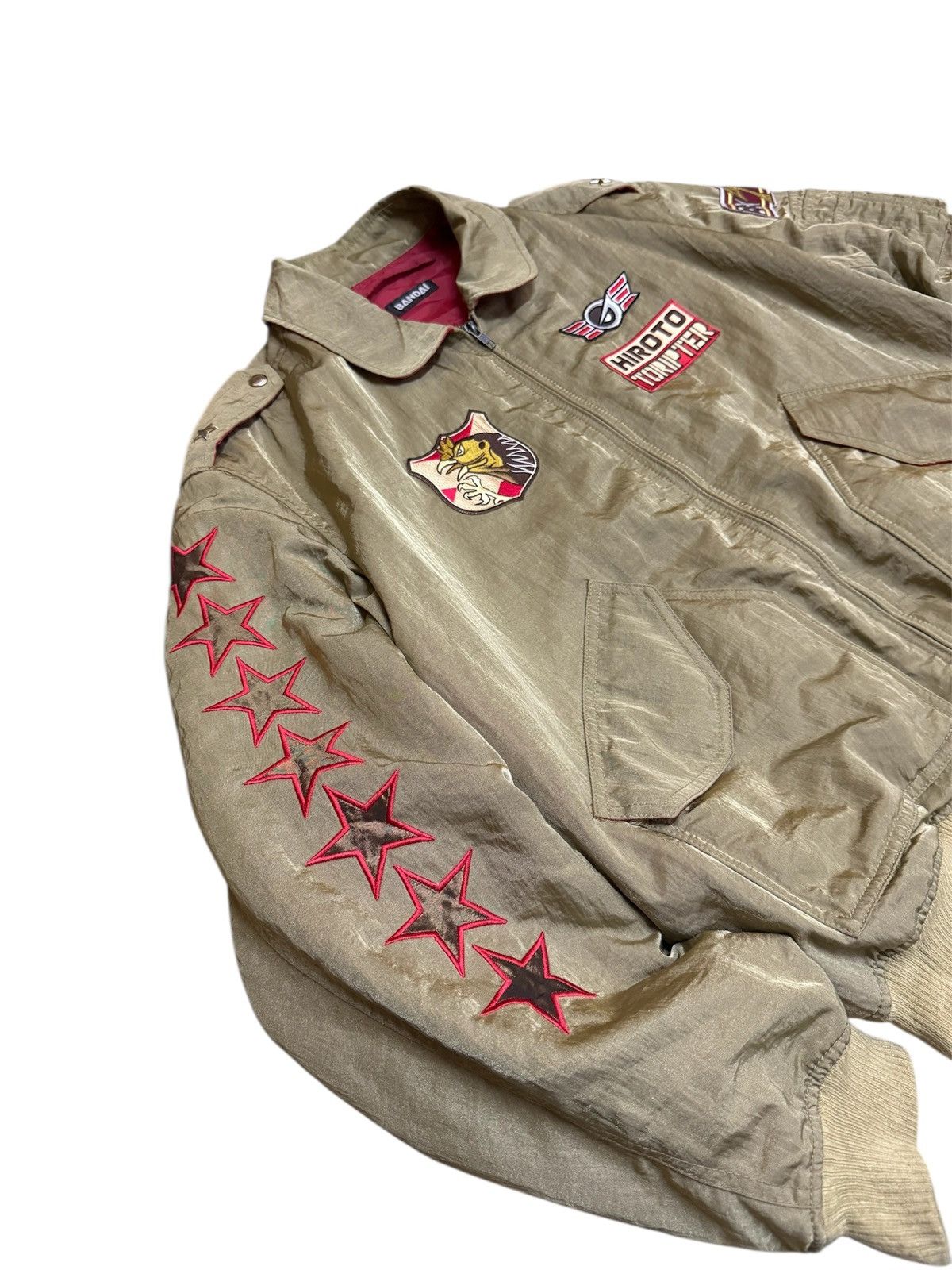 Anime Vintage Bandai Hiroto Sutou Go-on Gold Bomber Jacket Size US XL / EU 56 / 4 - 3 Thumbnail