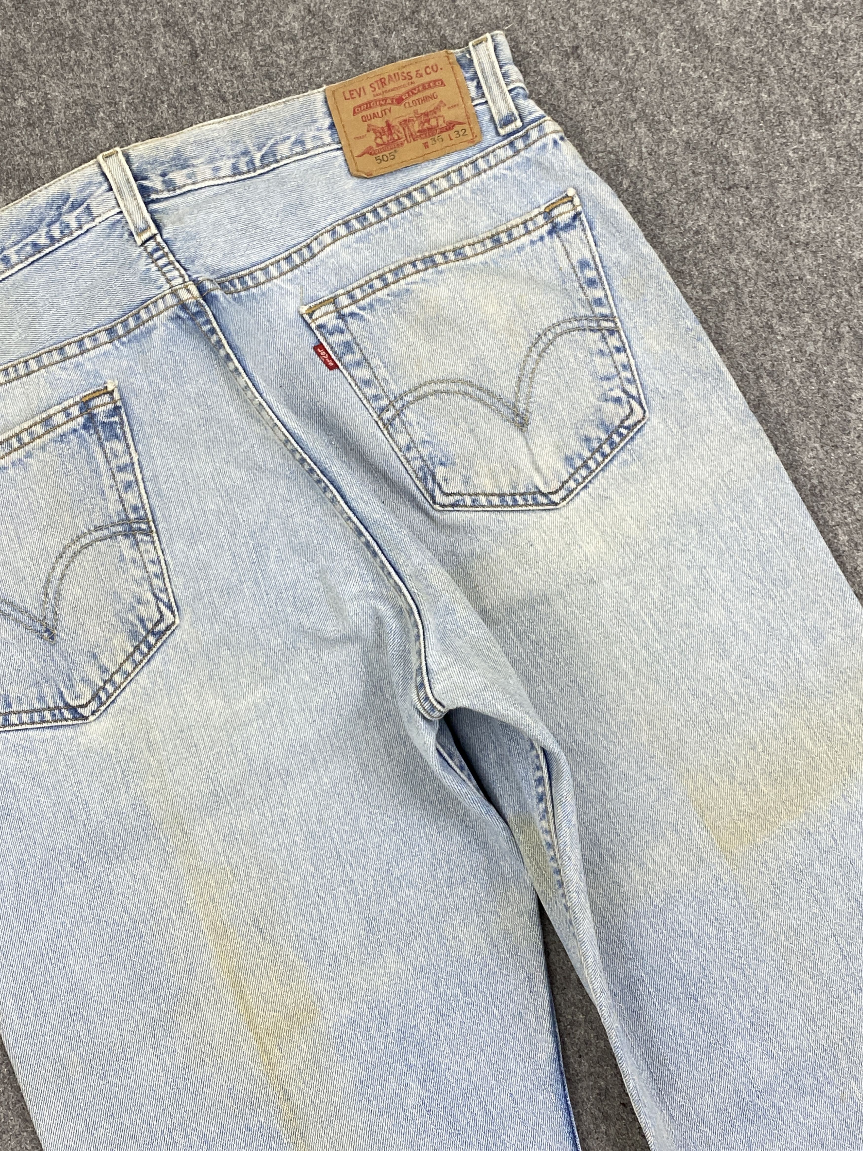 Levi's × Vintage Vintage Levis 505 Rusty Light Blue Jeans Size US 35 - 20 Thumbnail