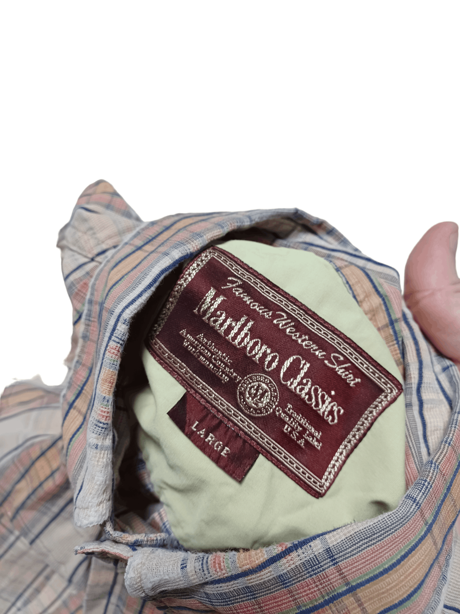 Marlboro Classics MARLBORO CLASSICS VINTAGE DISTRESSED TOTAL PAINTED SHIRT Size US L / EU 52-54 / 3 - 6 Thumbnail
