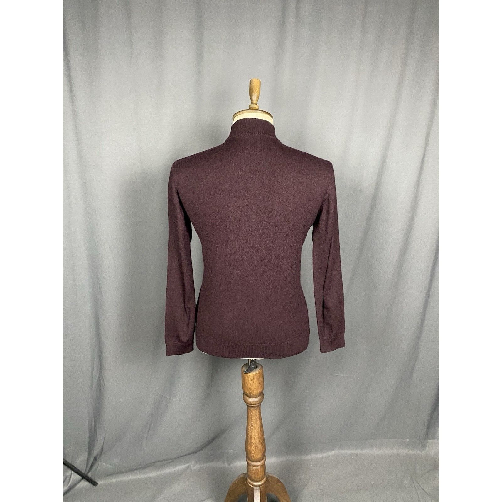 Loro Piana Loro Piana Men's Burgundy Purple Wool Turtleneck Sweater Siz Size US M / EU 48-50 / 2 - 7 Thumbnail