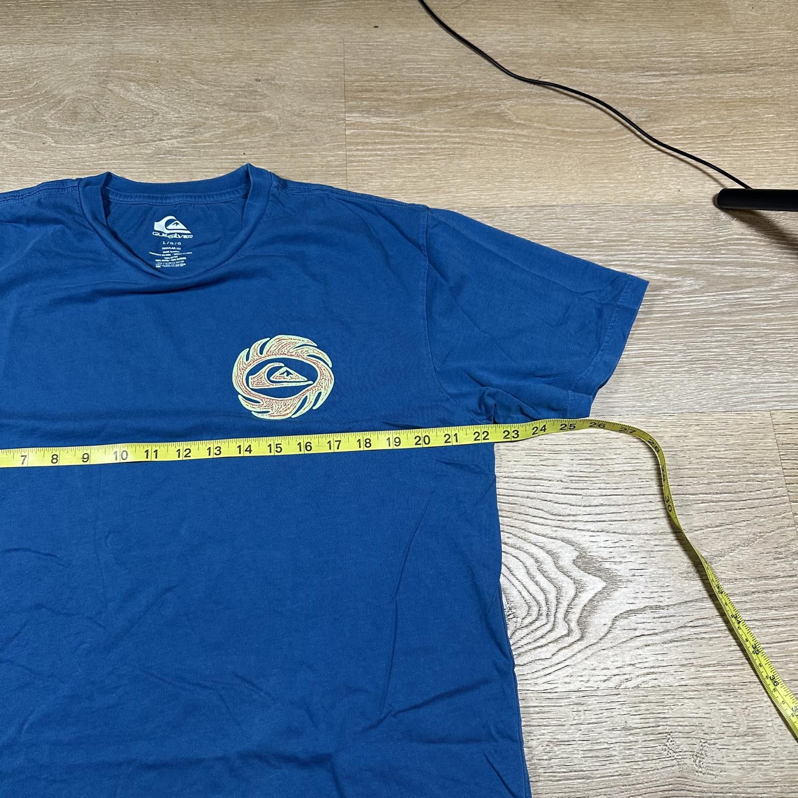 Quiksilver Quiksilver Men T-shirt L Blue Graphic Logo Size US L / EU 52-54 / 3 - 6 Thumbnail