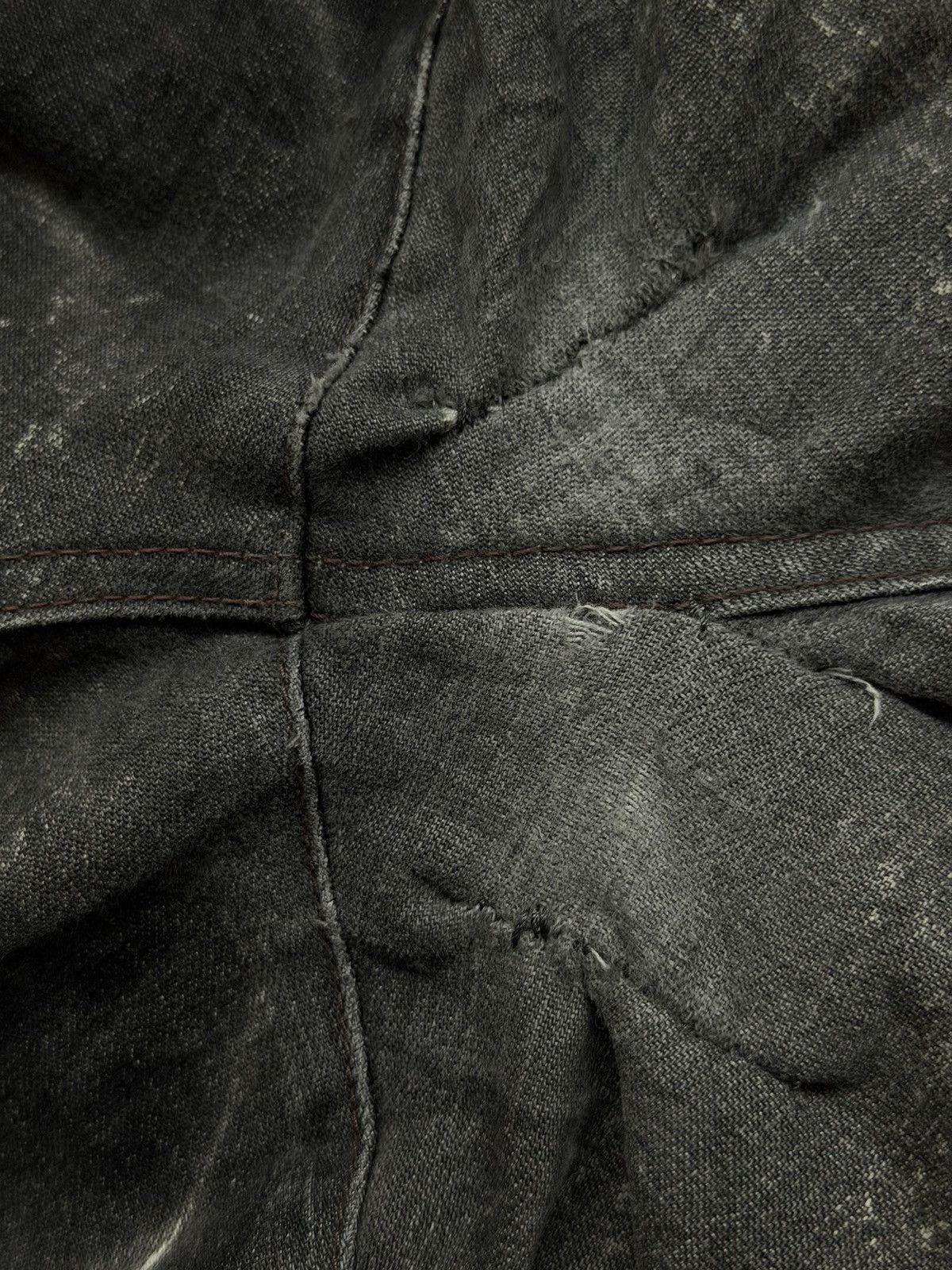Schlussel Rare Vintage Schlüssel Japan Acid Wash Distressed Denim W35 Size US 35 - 12 Thumbnail