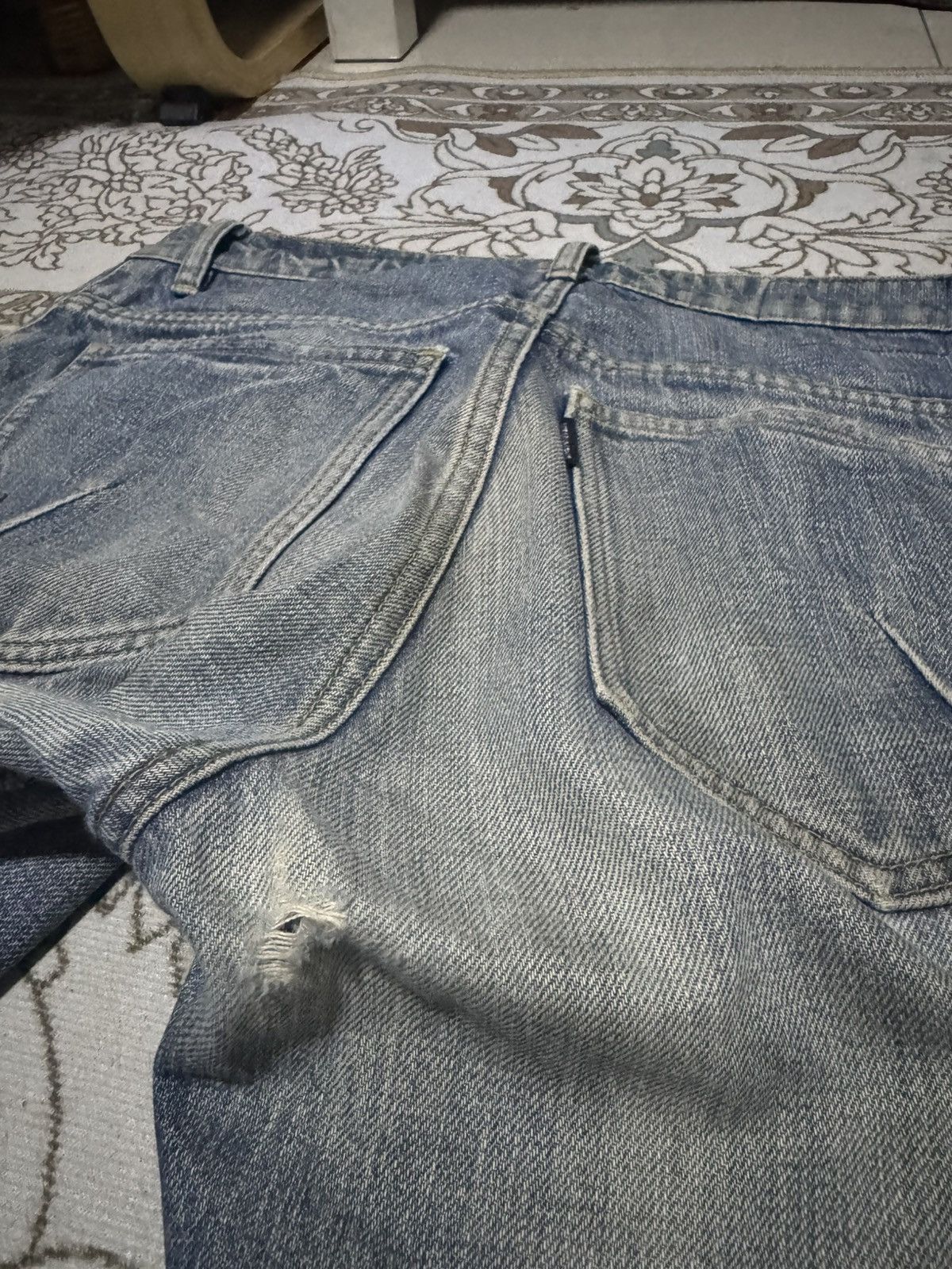 Attachment 🇯🇵 Attachment J Curve Anatomical Leg Honeycomb Denim Jeans Size US 31 - 6 Thumbnail