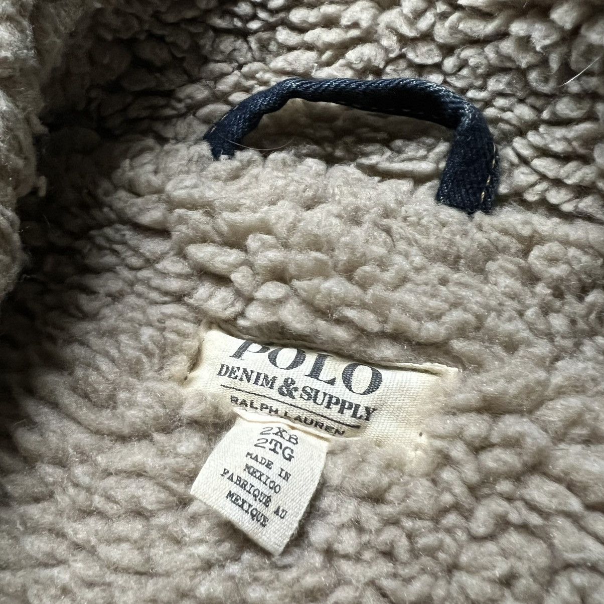 Denim & Supply Ralph Lauren × Polo Ralph Lauren × RRL Ralph Lauren Vintage 2000’s Polo Denim & Supply Sherpa-Lined Denim Jacket Size US XXL / EU 58 / 5 - 11 Thumbnail