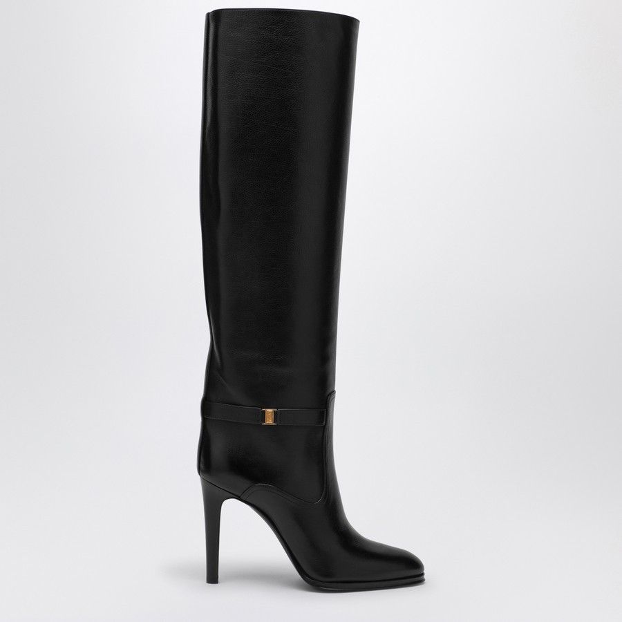 Saint Laurent Paris o1d2blof0924 Leather Boots in Black Size US 7.5 / IT 37.5 - 1 Thumbnail