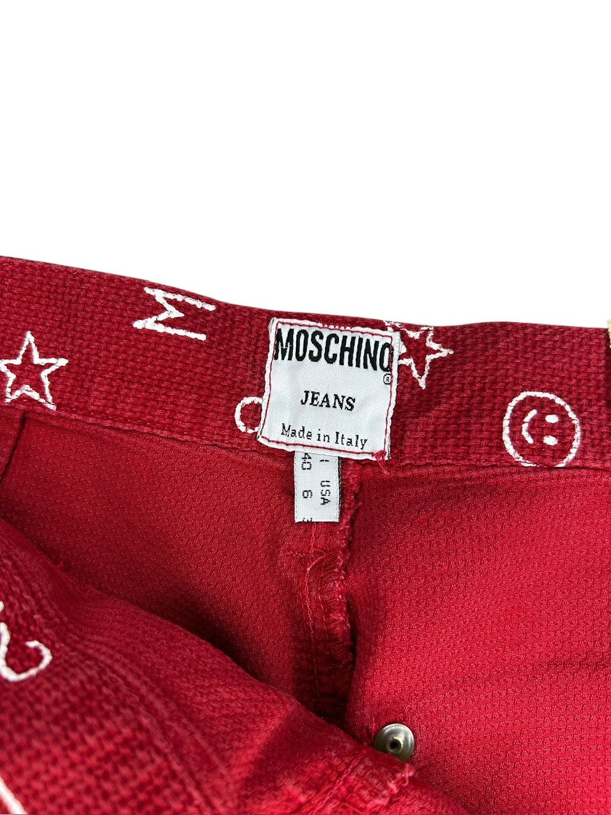 Moschino 90s Monogram Trousers Size 27" / US 4 / IT 40 - 3 Thumbnail