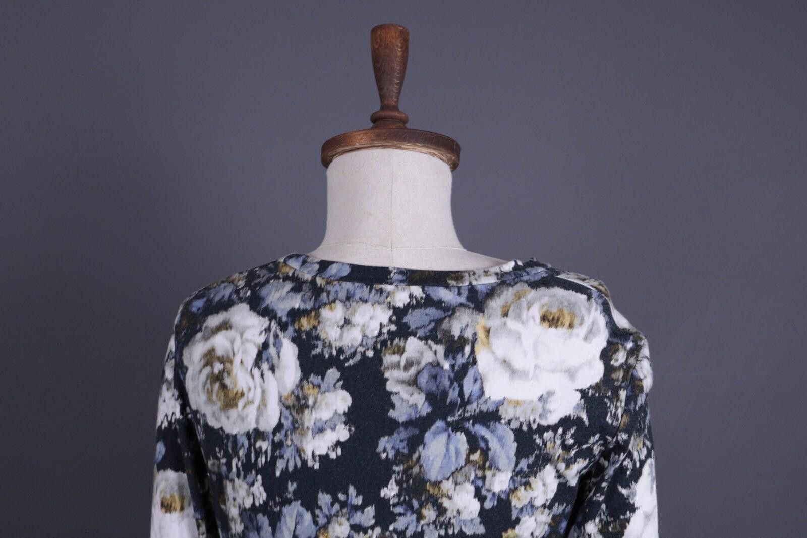 Designer Elise Gug Multicolor Floral Long Sleeve Sheath Dress Size 38 Size M / US 6-8 / IT 42-44 - 8 Thumbnail