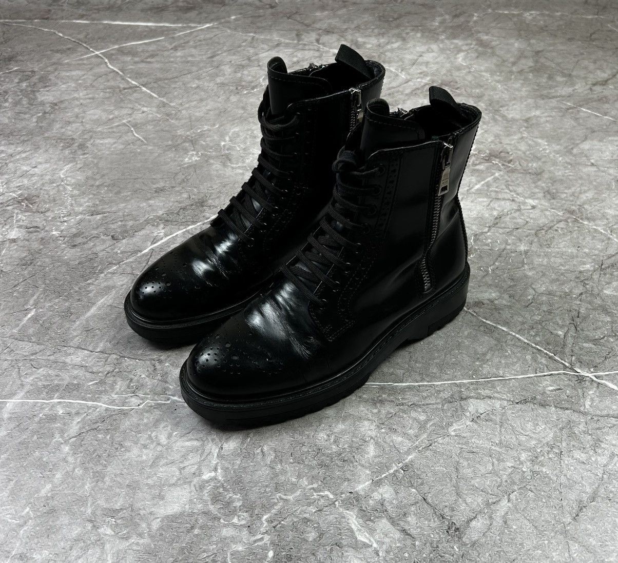 Prada Prada Leather Black Boots women size 36 Size US 6 / IT 36 - 1 Thumbnail