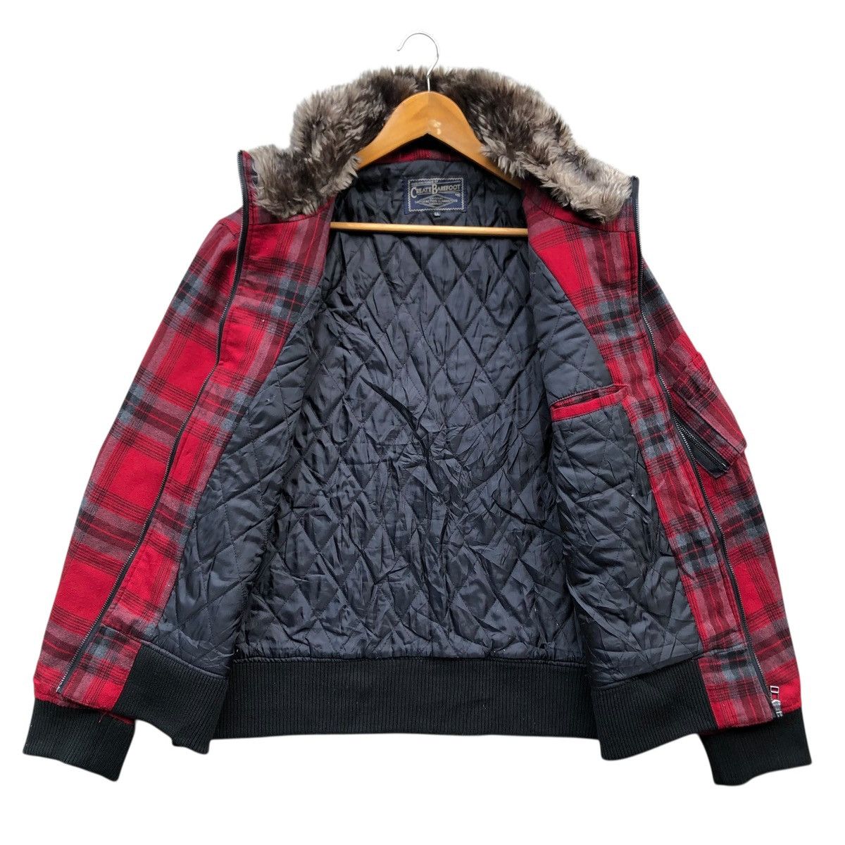 Tornado Mart 2000s japanese CREATE BAREFOOT vkeii faux fur jacket Size US L / EU 52-54 / 3 - 4 Thumbnail