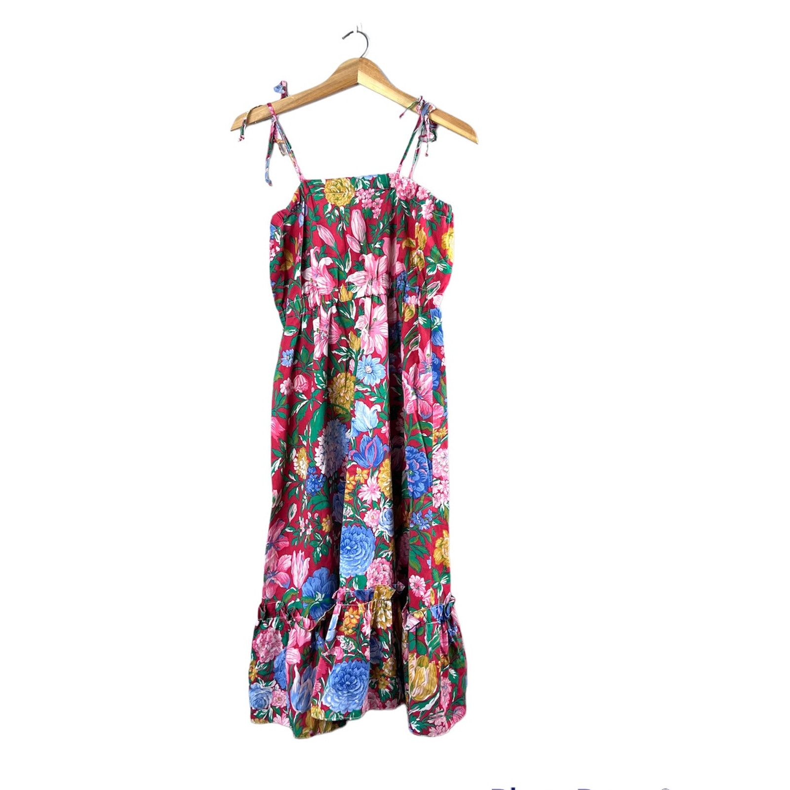 Vintage Vintage Red Floral That's My Babee Sundress M Size M / US 6-8 / IT 42-44 - 1 Thumbnail
