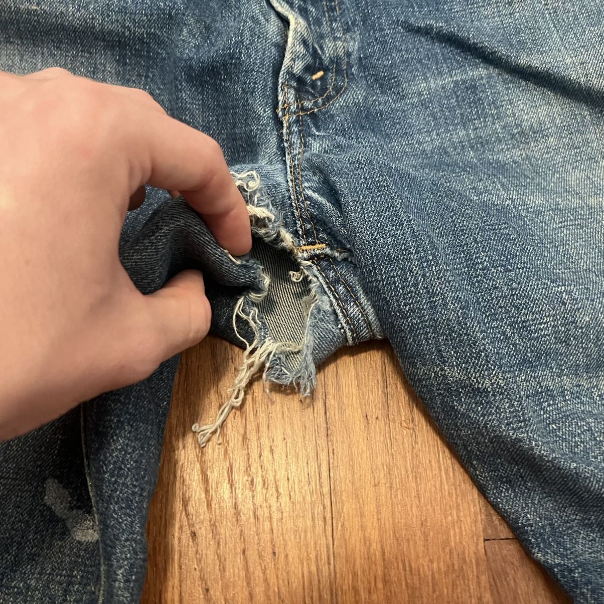 Levi's Vintage Levi’s 505 60s Big E Talon Zipper Size US 33 - 7 Thumbnail